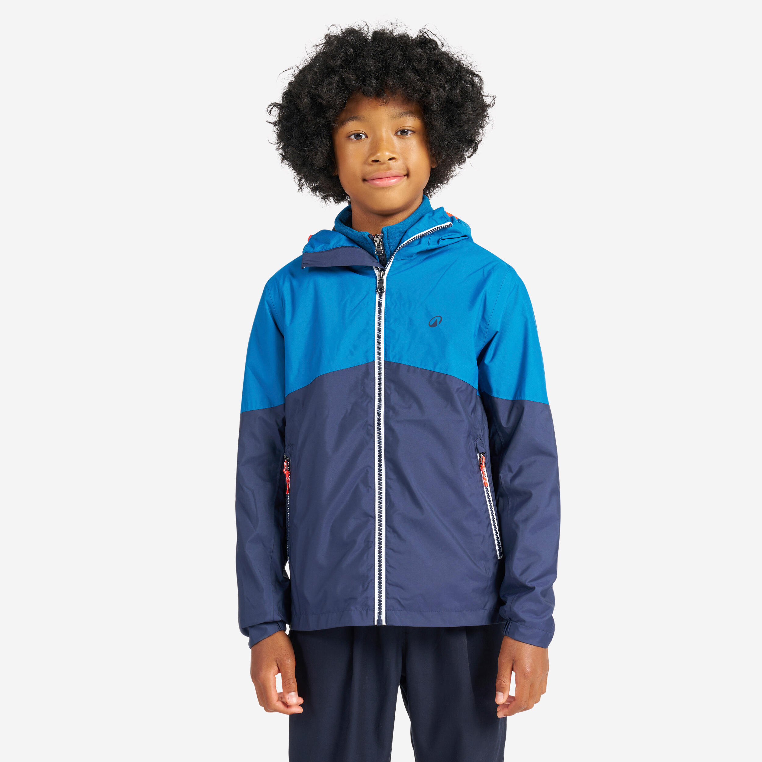 Segeljacke Regenjacke Kinder wasserdicht 100 blau/marineblau