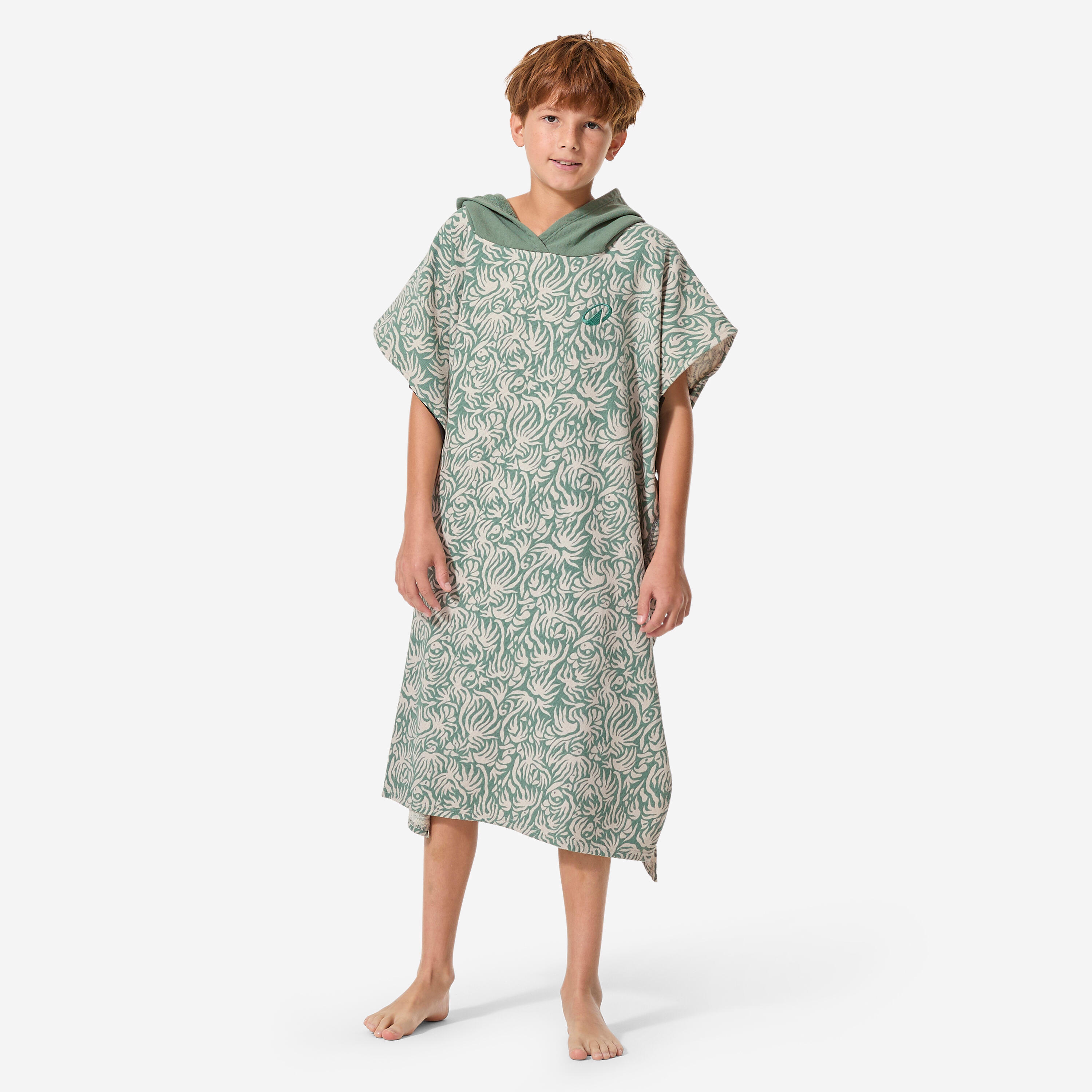Surf-Poncho Kinder 135–160 cm 550 Josh grün
