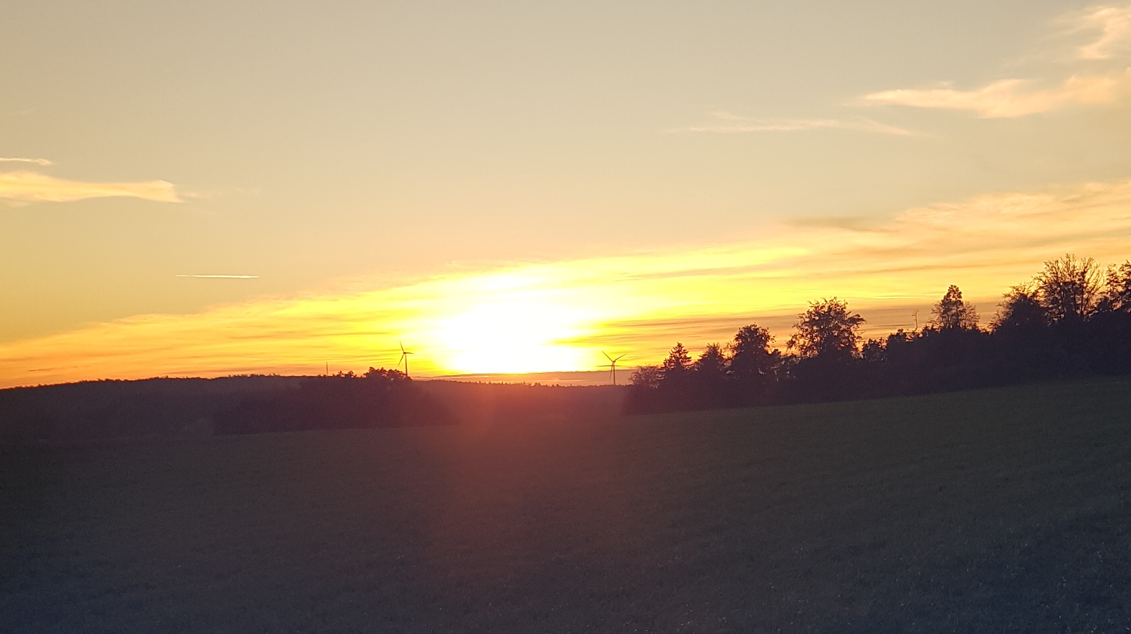 Sonne durch das Glas