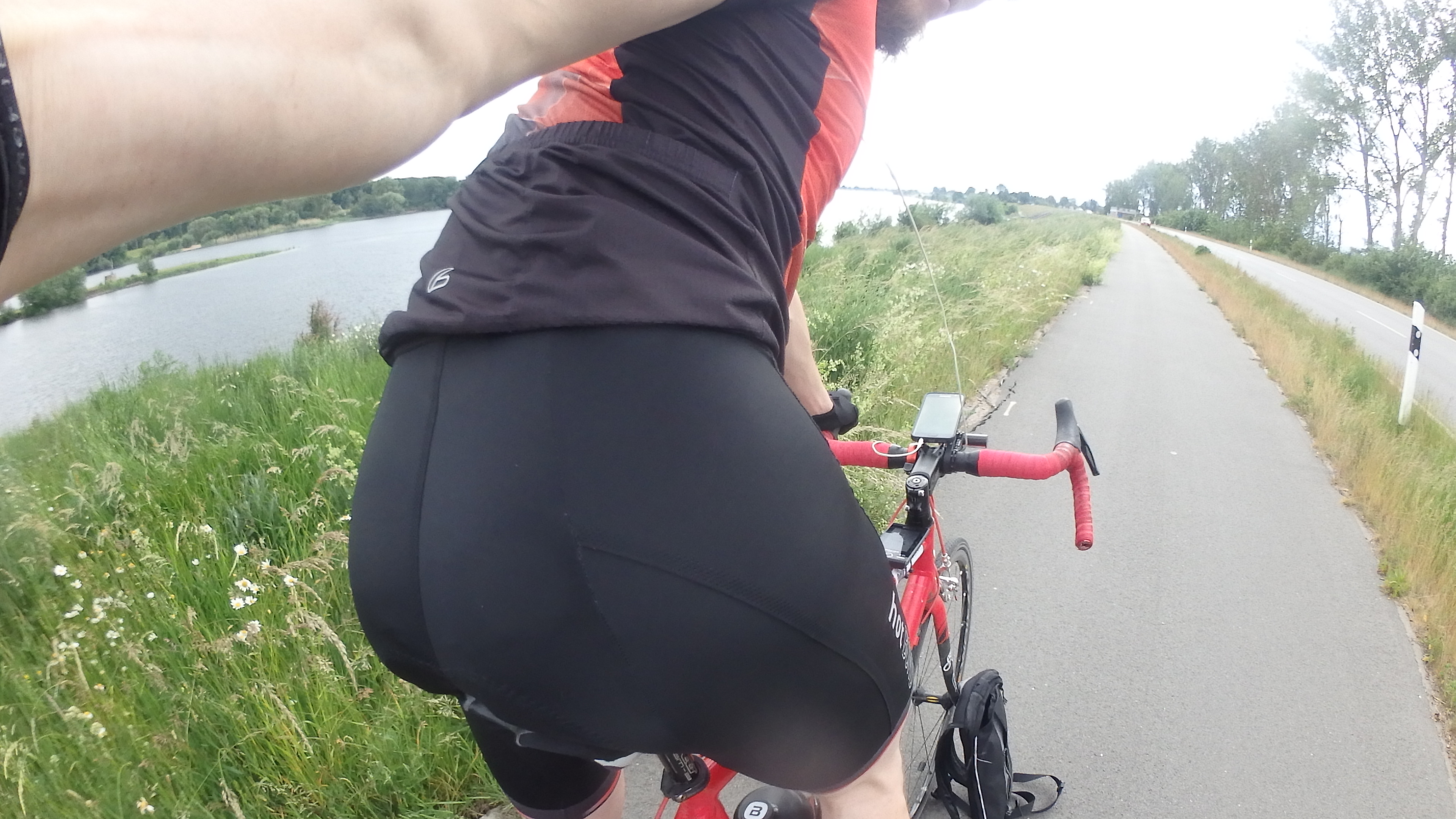 beim Training an der Elbe