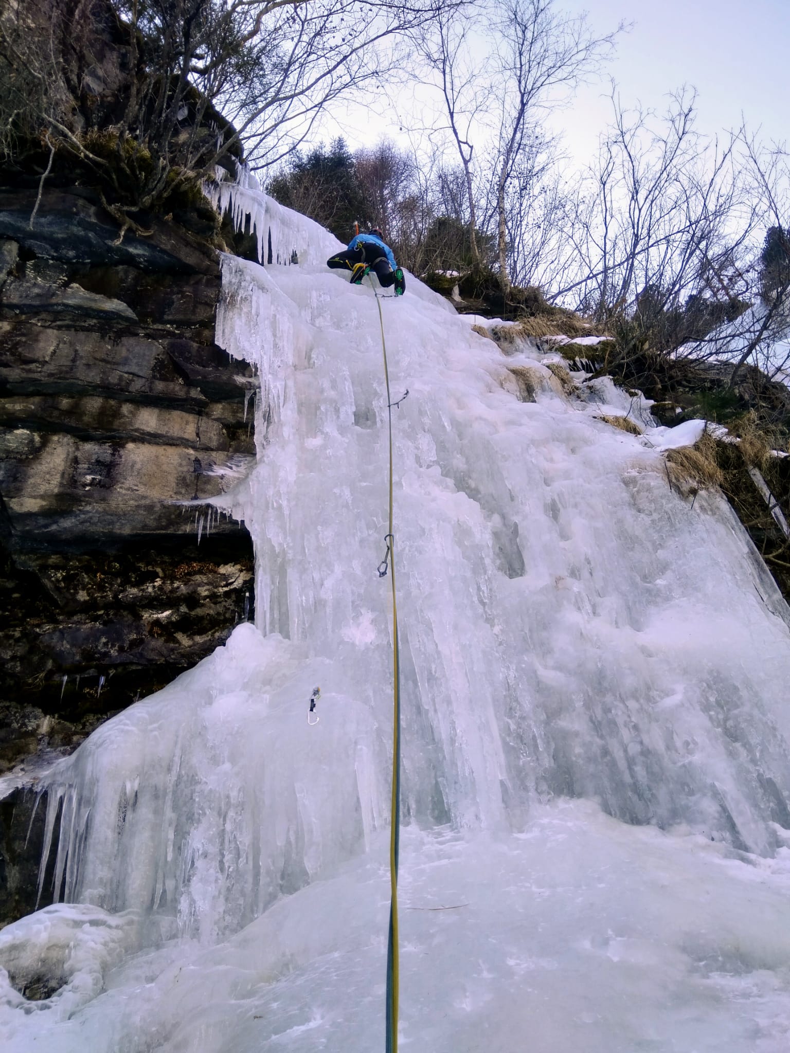Klettern am Bafflfall