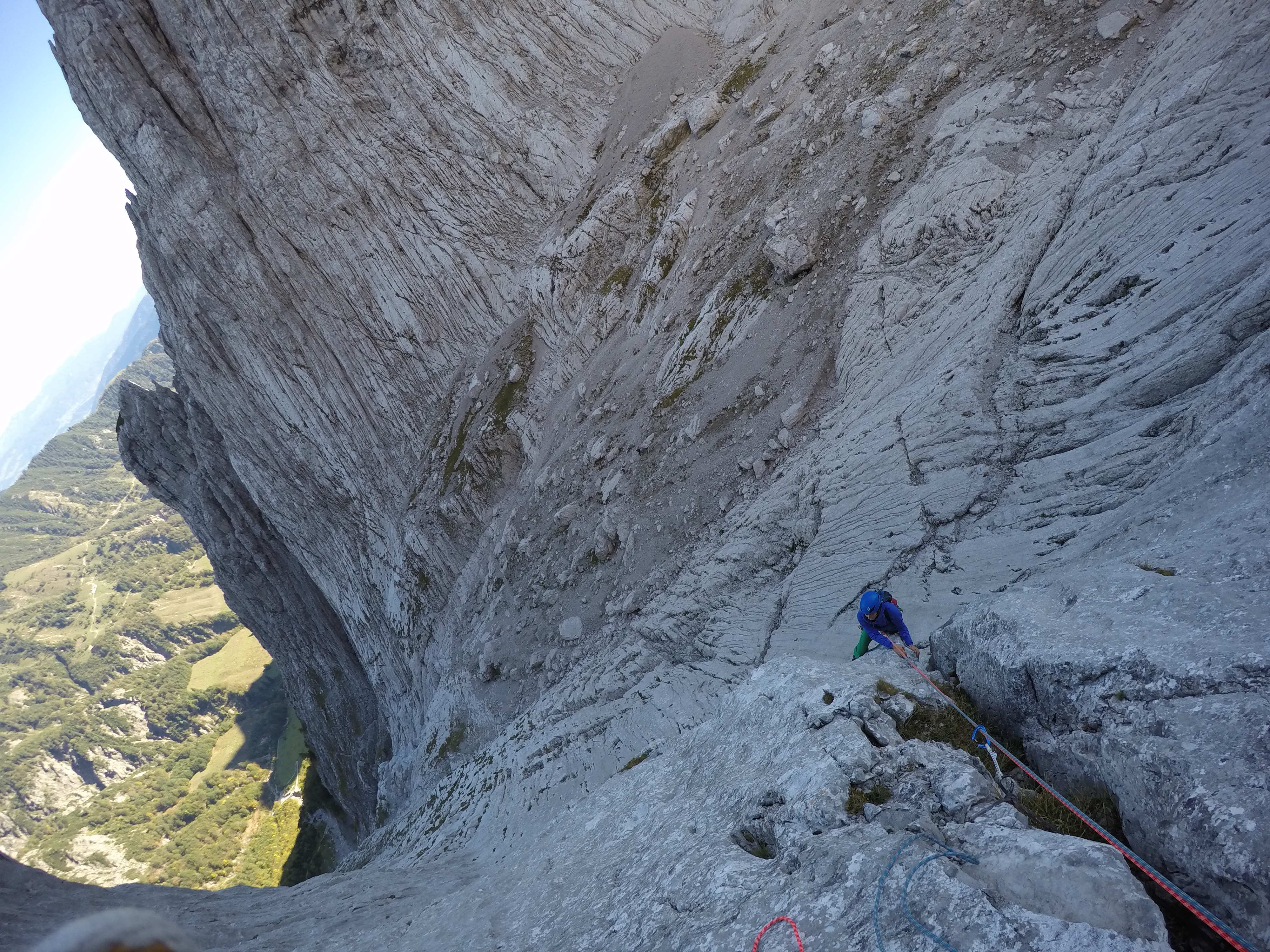 Die zweite lange Hose in der Fleischbank Ostwand