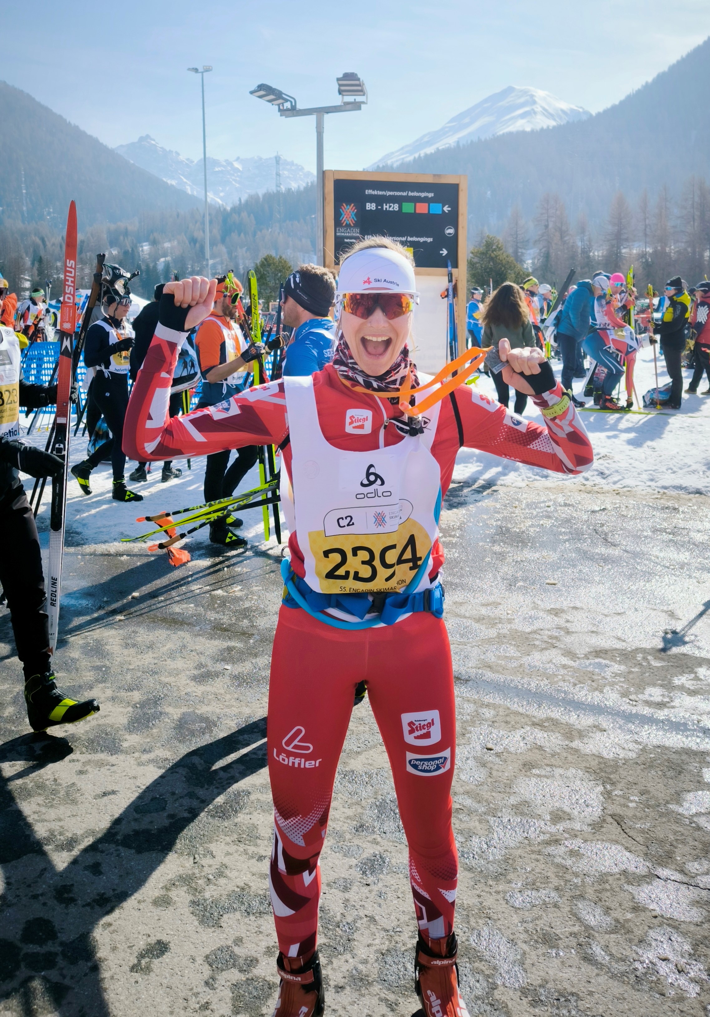 Ziel Engadin Skimarathon