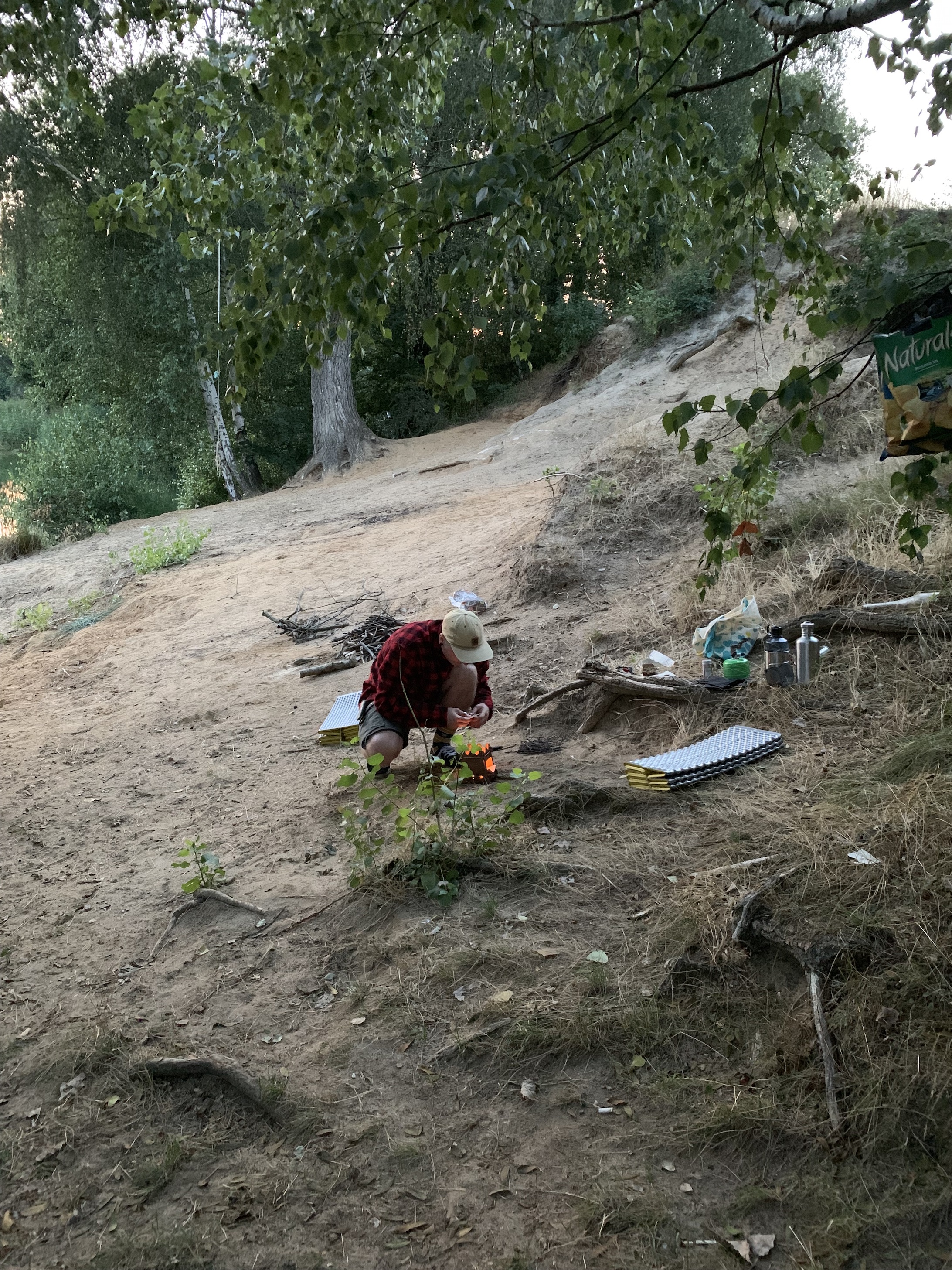 Unterlage im nassen Sand
