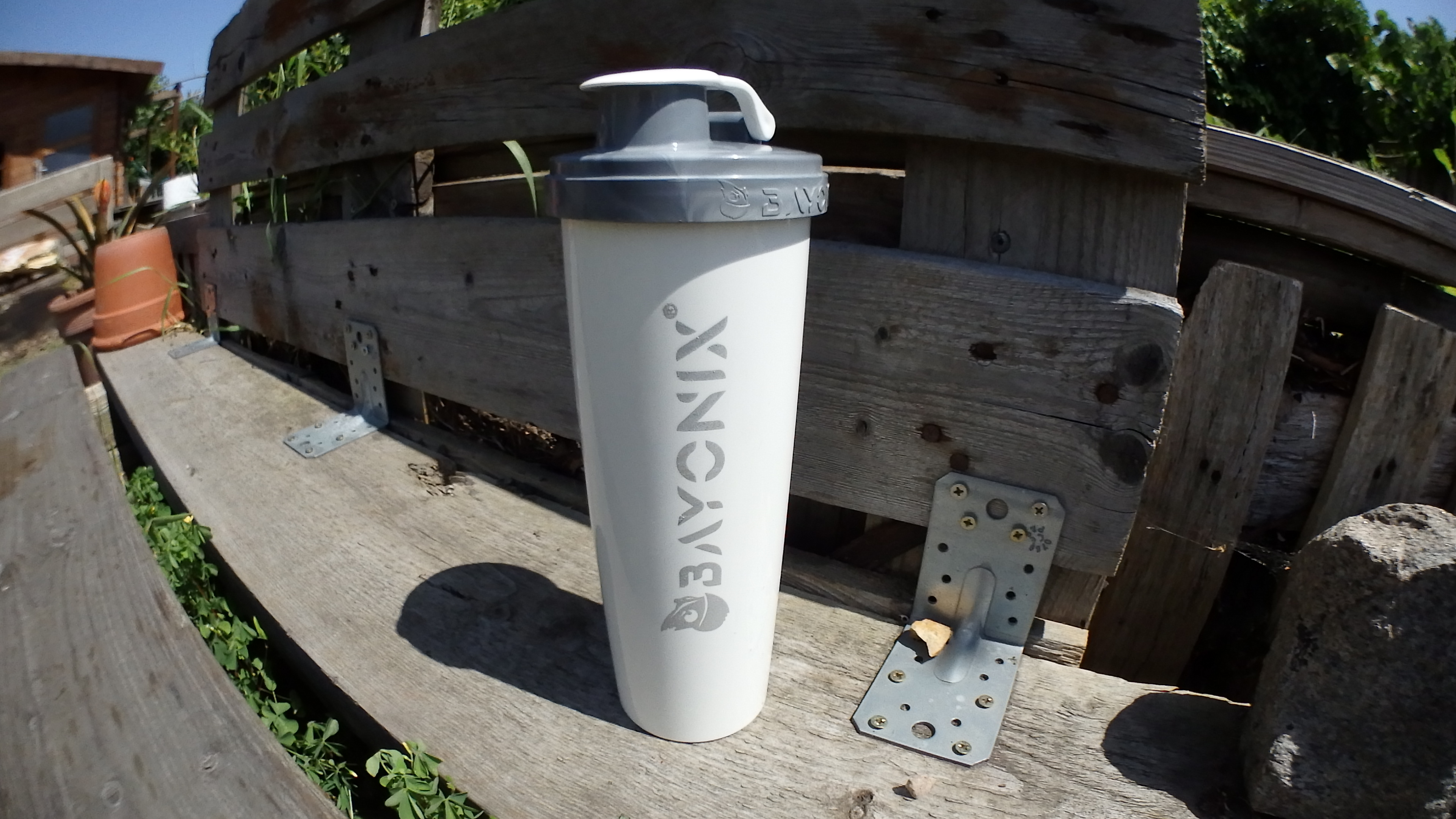 Flasche ganz