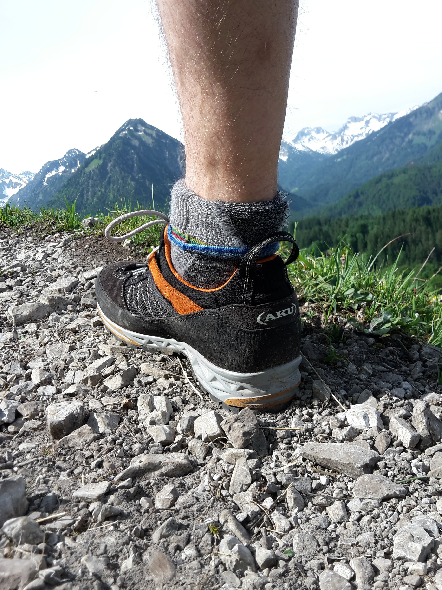 Schuh im Einsatz