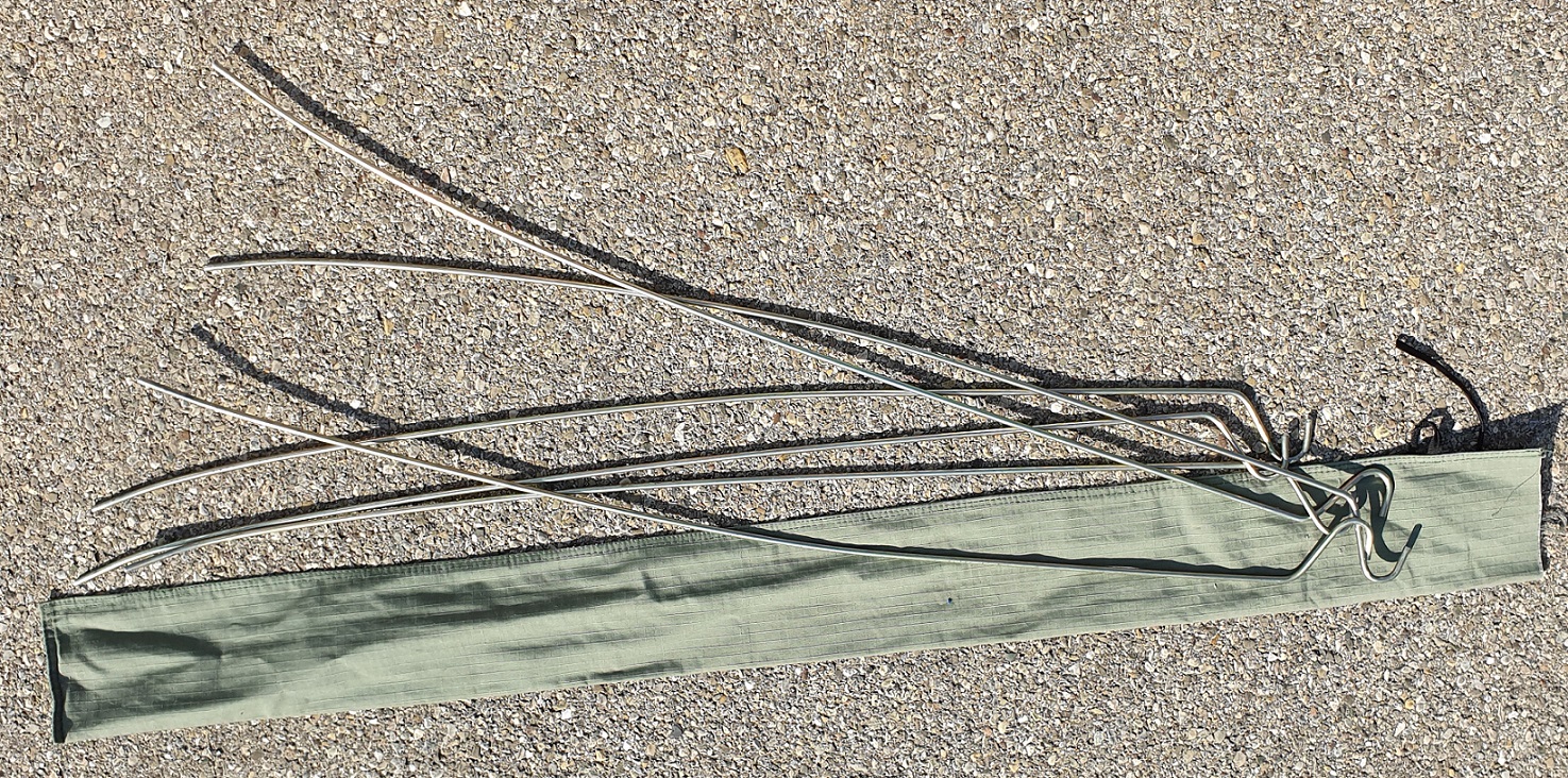 Metallstäbe für die Segel