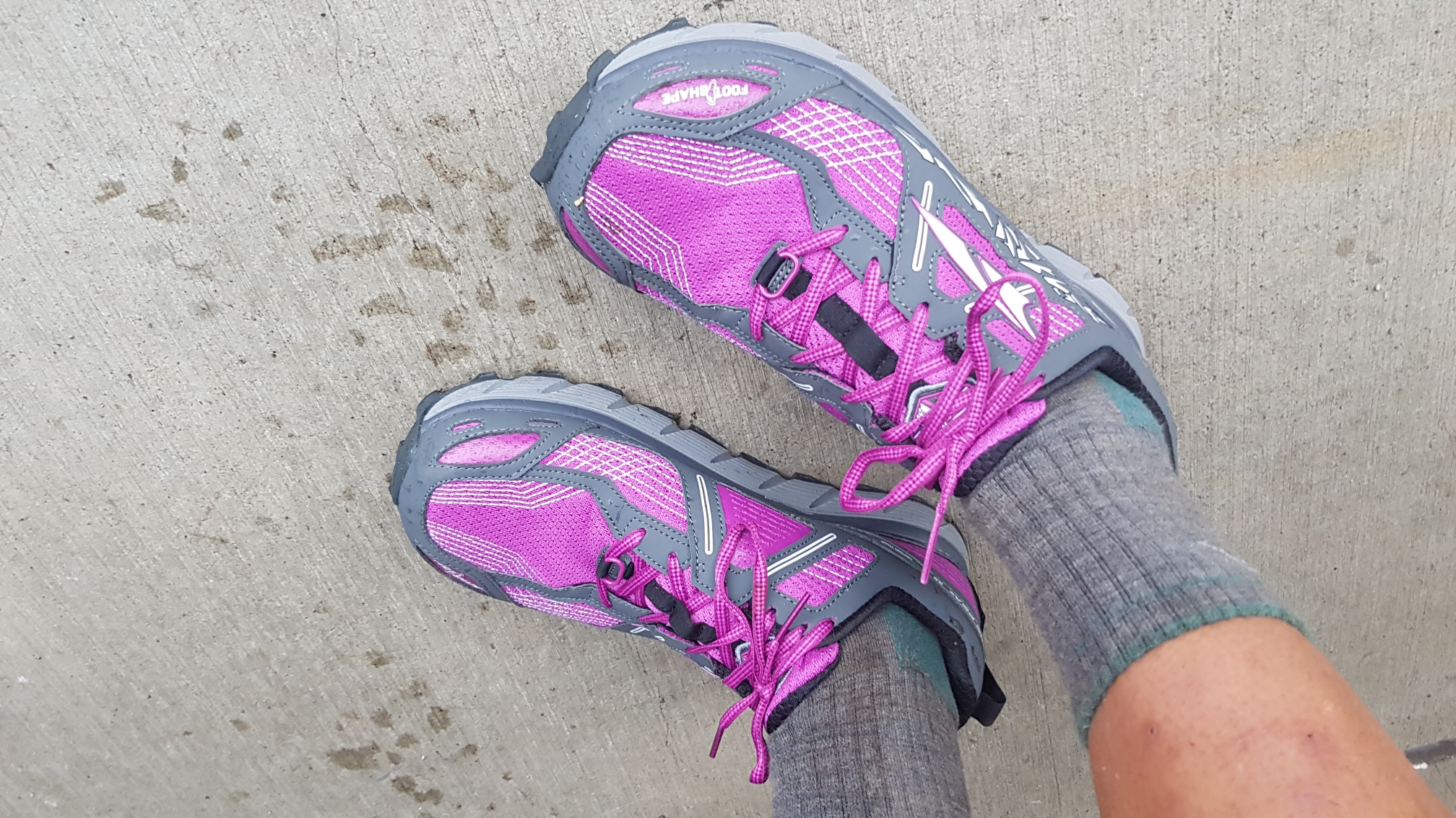 Die Schuhe nagelneu