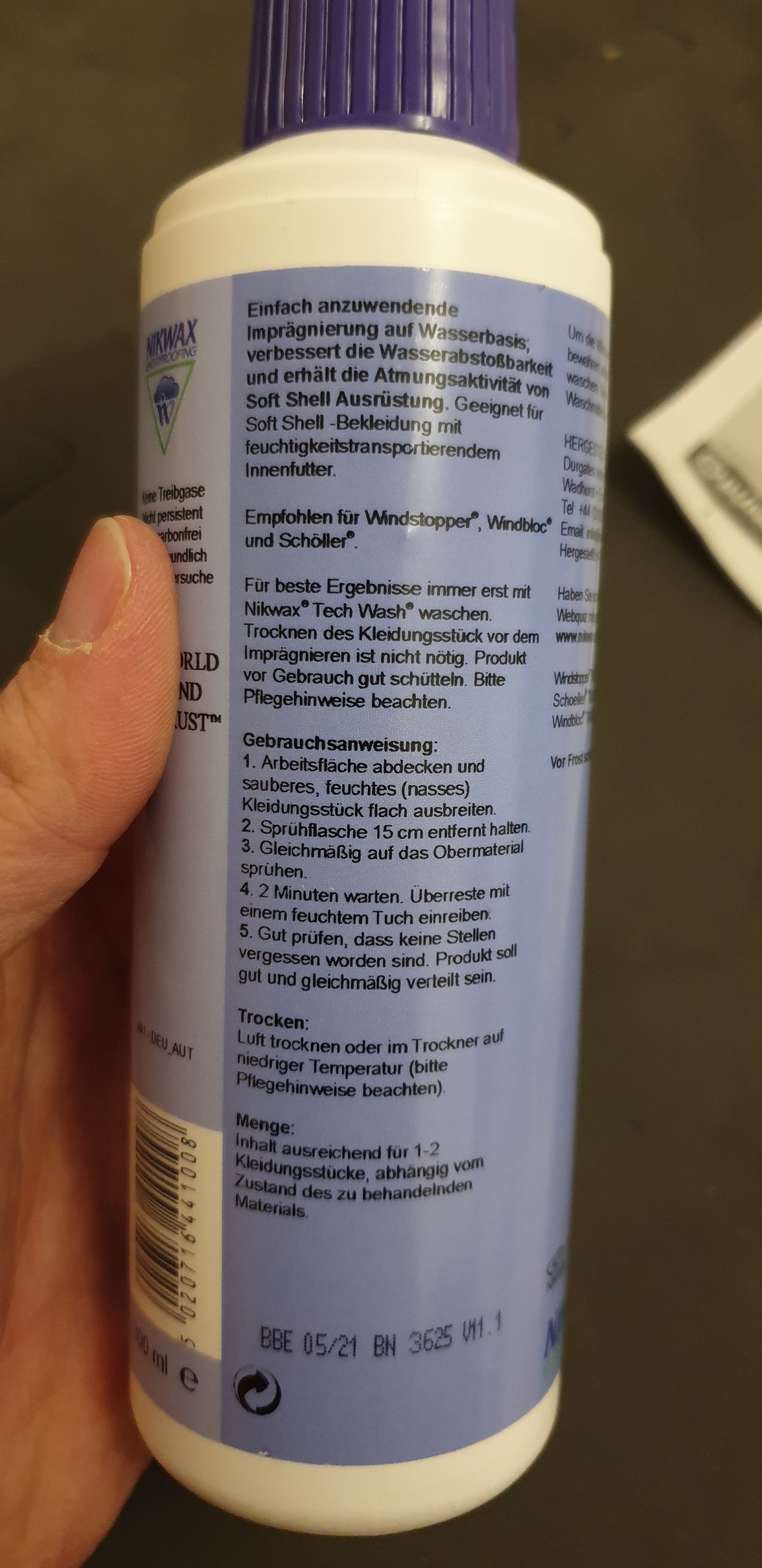 NIKWAX SOFTSHELL PROOF – IMPRÄGNIERSPRAY
