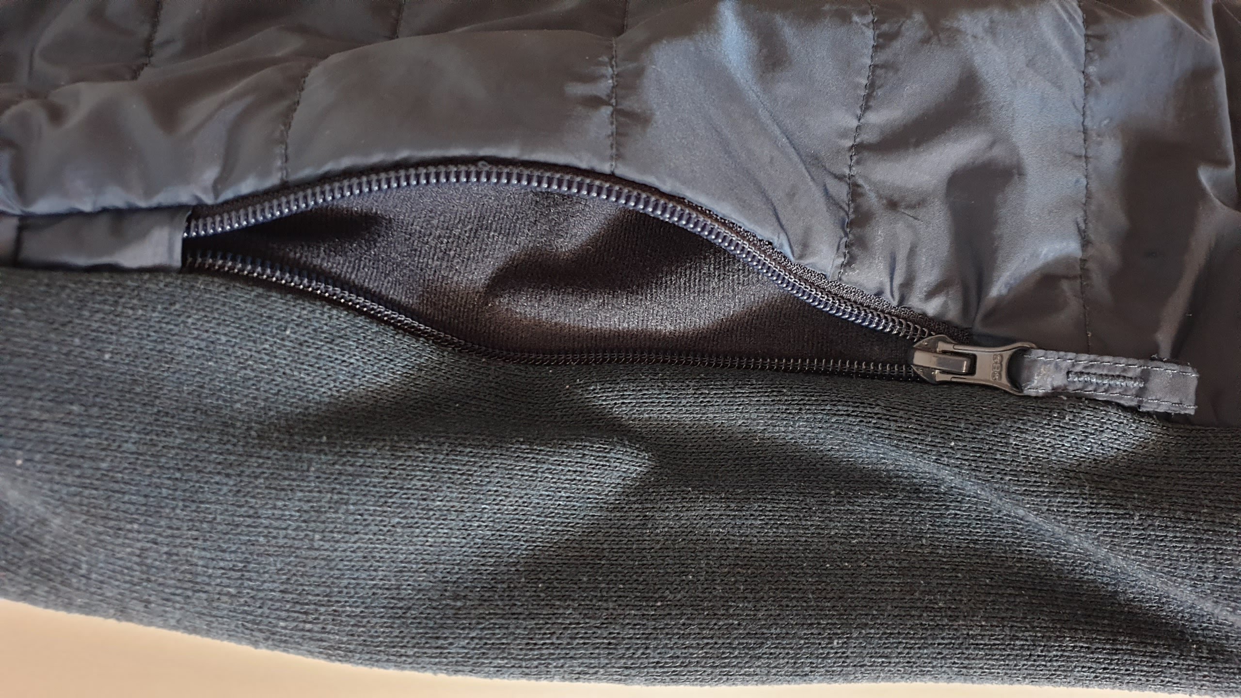 Reisverschluss der Taschen
