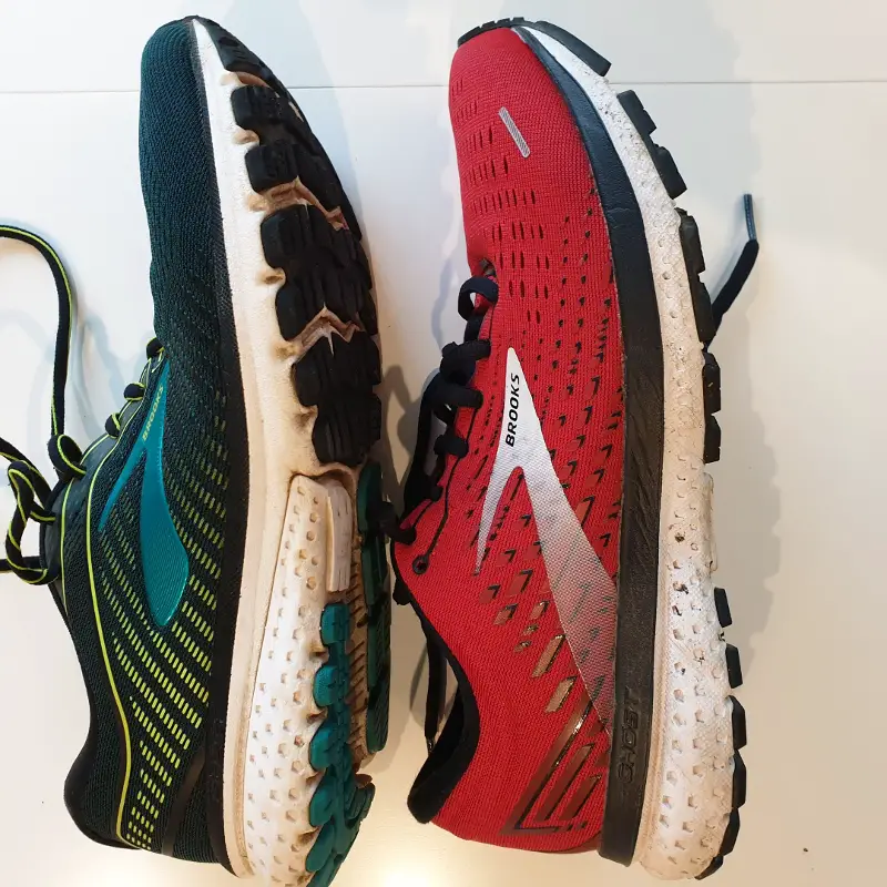 Vergleich Zwischensohle mit dem Brooks Ghost 12