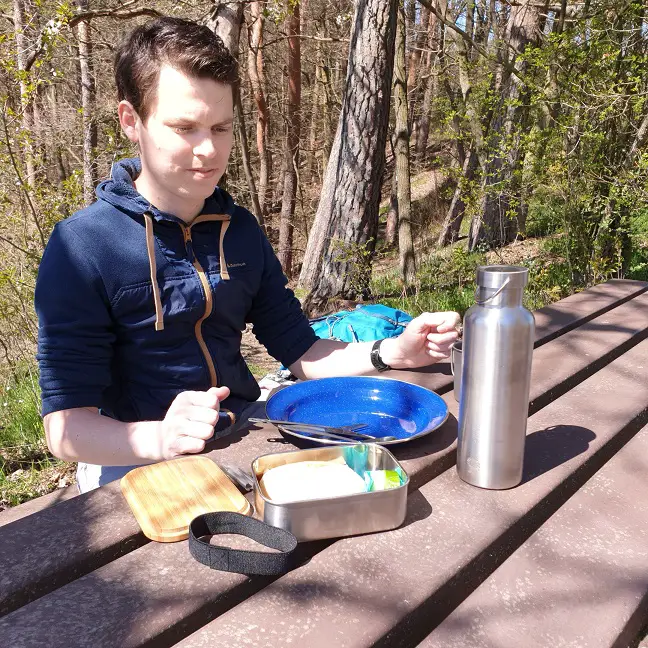 Pause bei der Wanderung