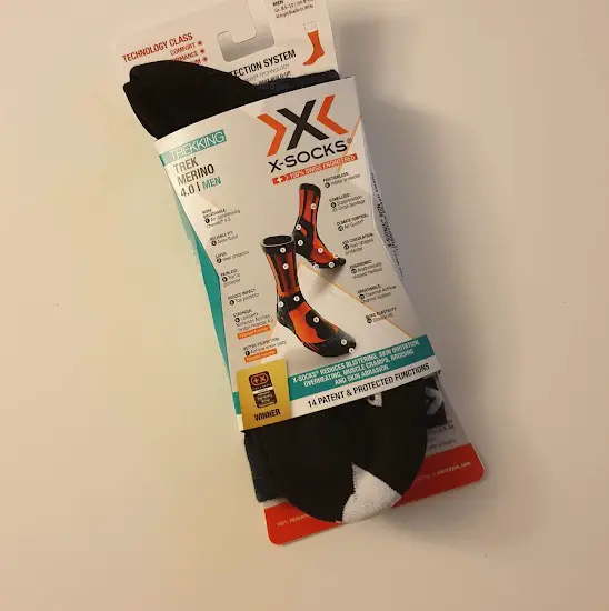 Socken mit Verpackung