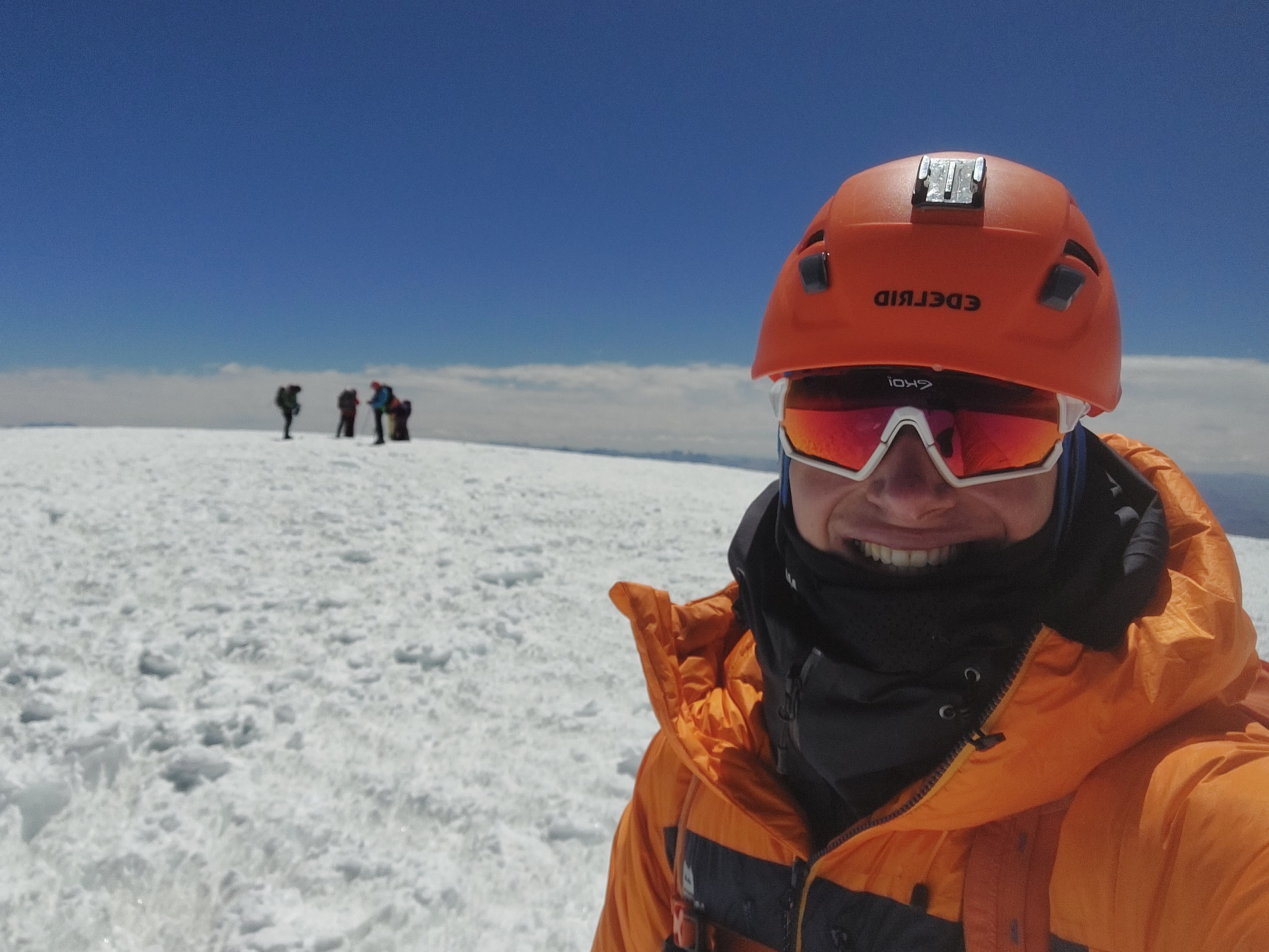 Auf dem Gipfel des Coropuna (6.425m) in Peru