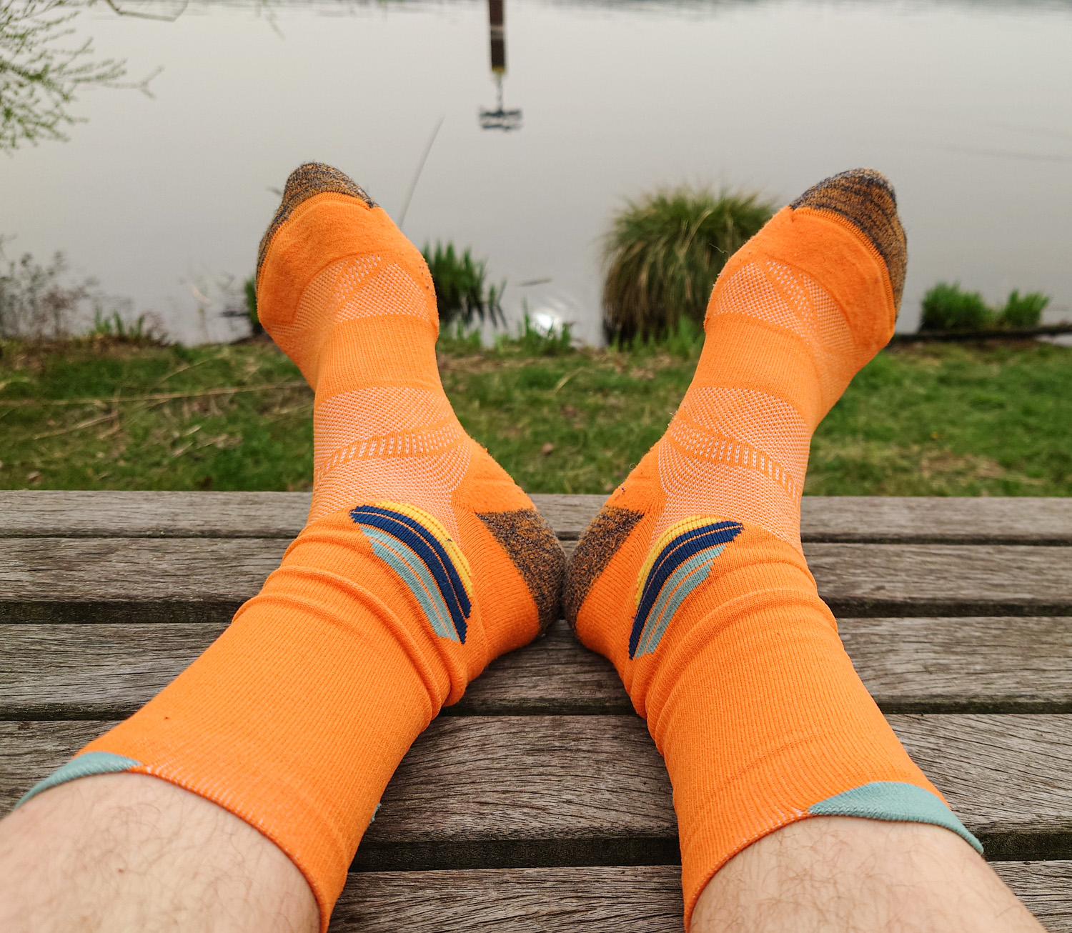 Socken am Fuß