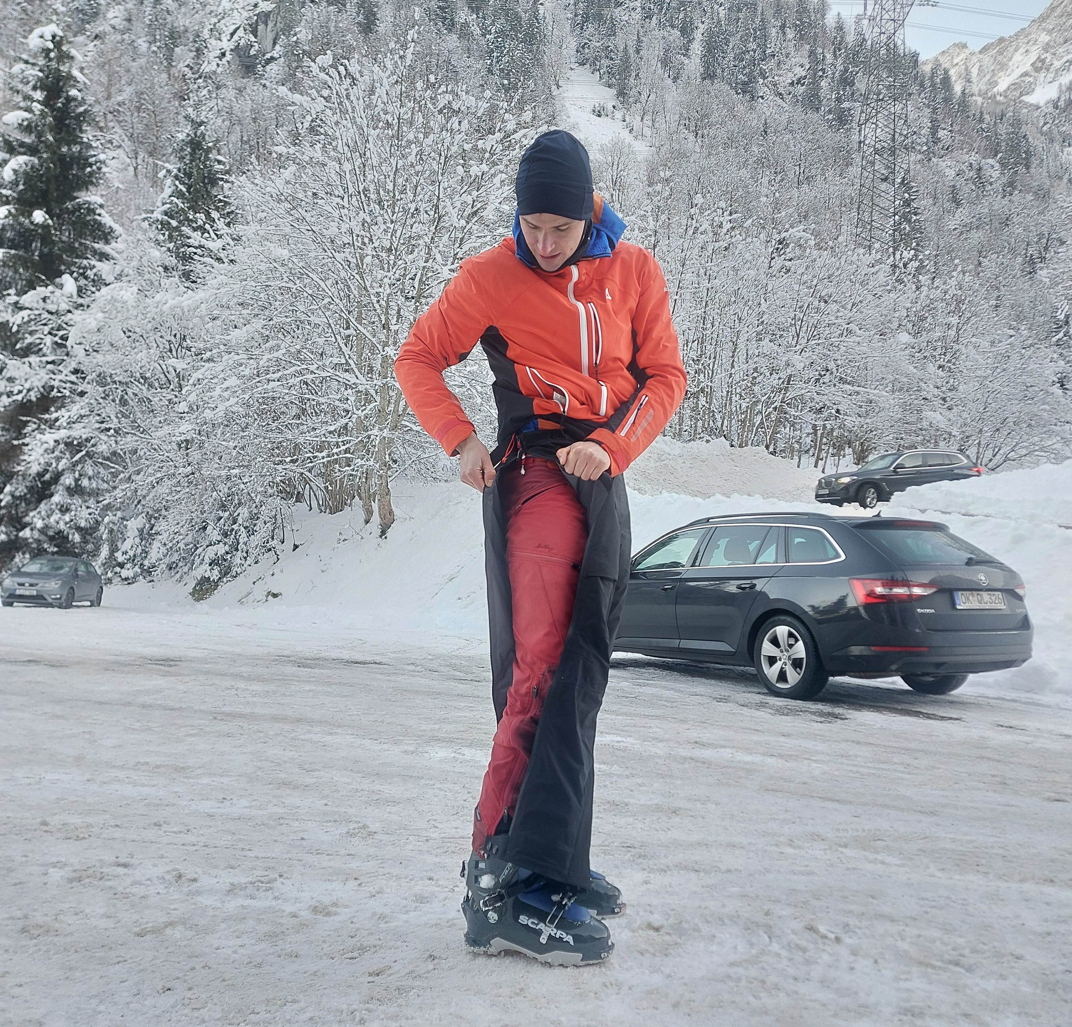 Abzippbar beim Skitourengehen