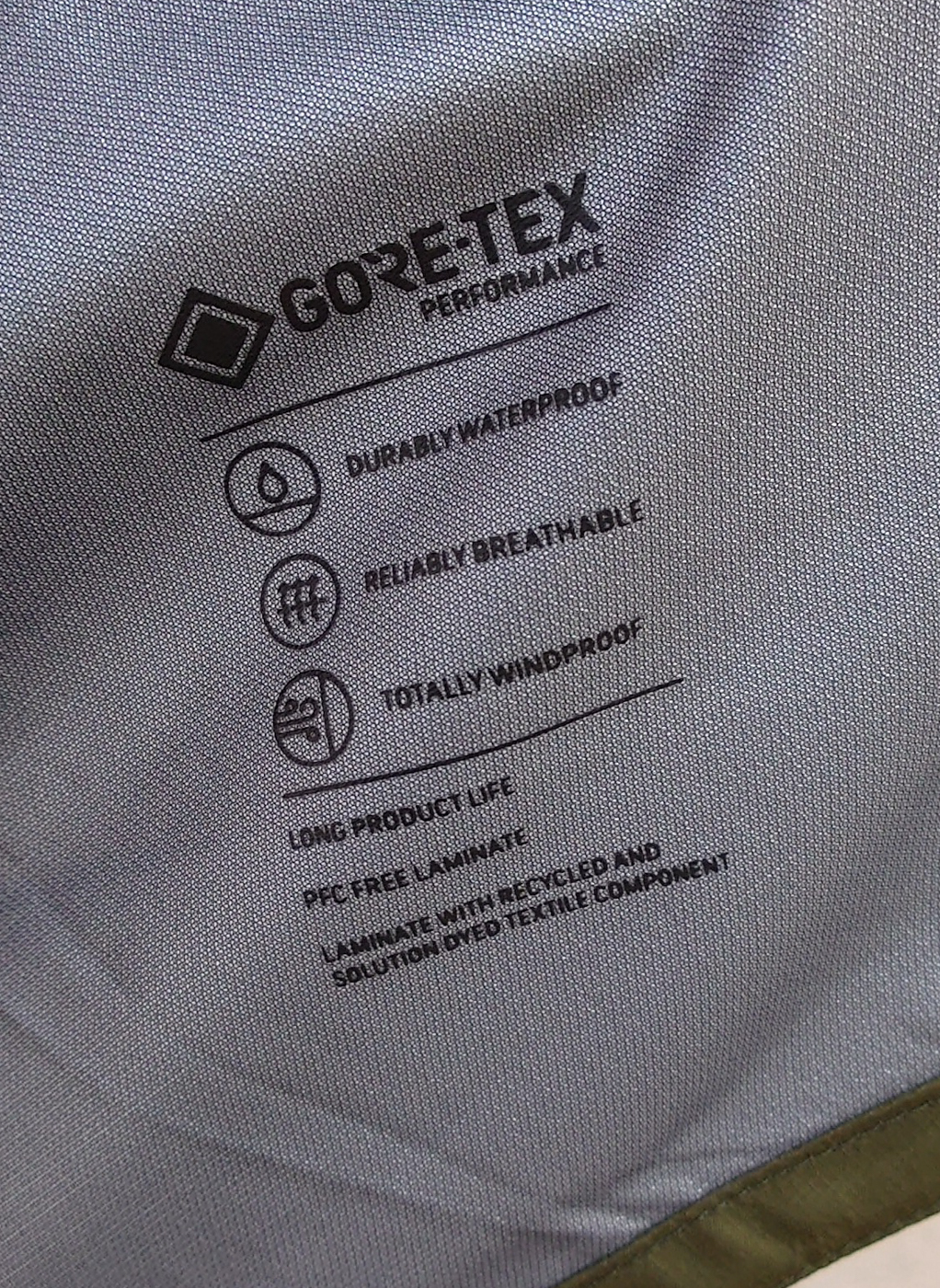 Gore Tex Druck