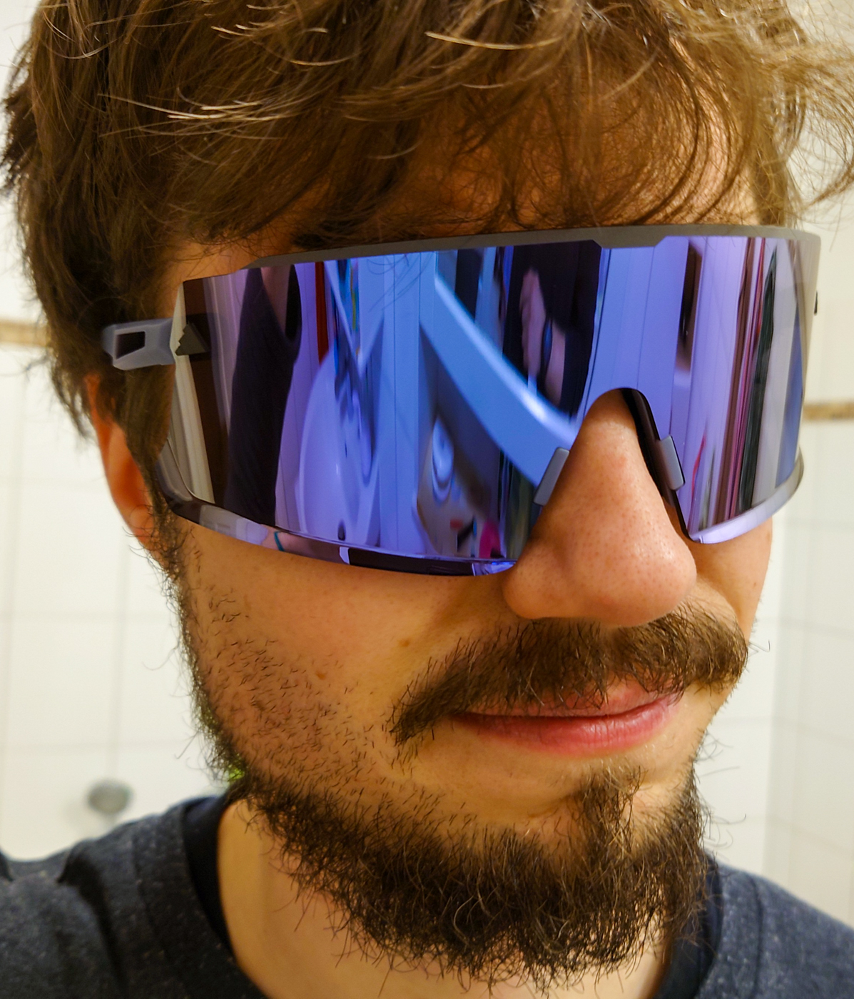 Brille auf der Nase