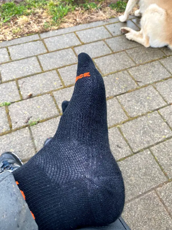 Die doppelten Lagen sitzen perfekt am Fuß