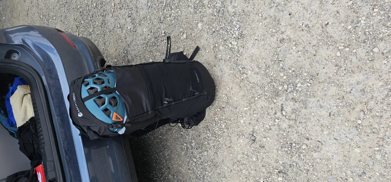 gepackter rucksack
