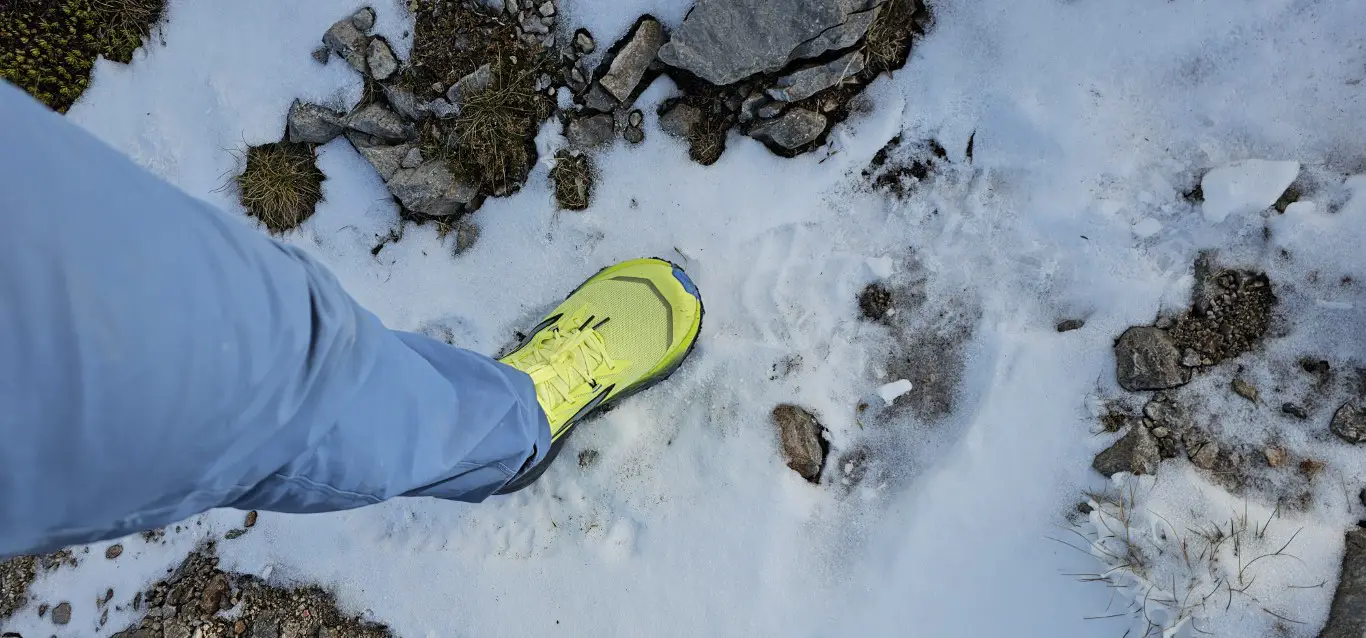 schuh im schnee