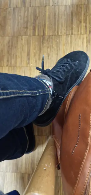 Nicht nur unterwegs war der Blusun Winterboot dabei. Ich habe ihn auch täglich auf der Arbeit getragen.