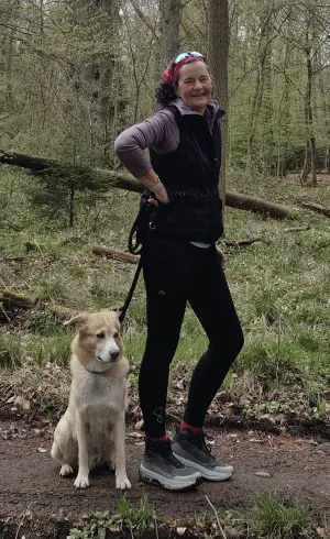 Waldtour mit Hund.