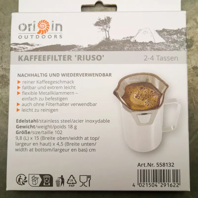 Verpackung vorn