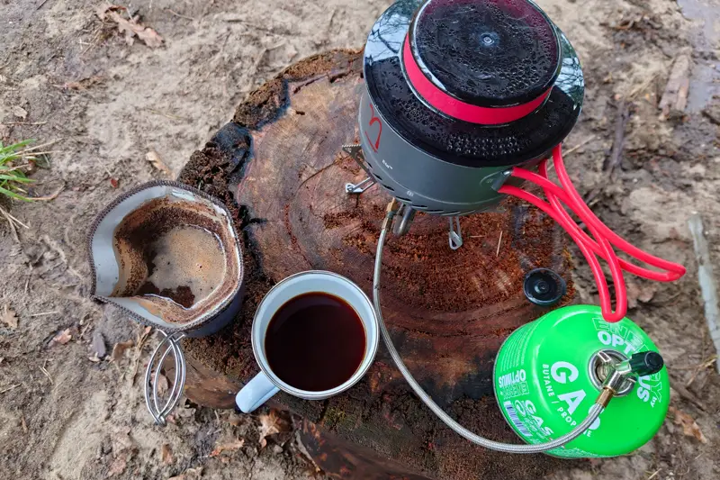 Zweite Tasse Läuft durch