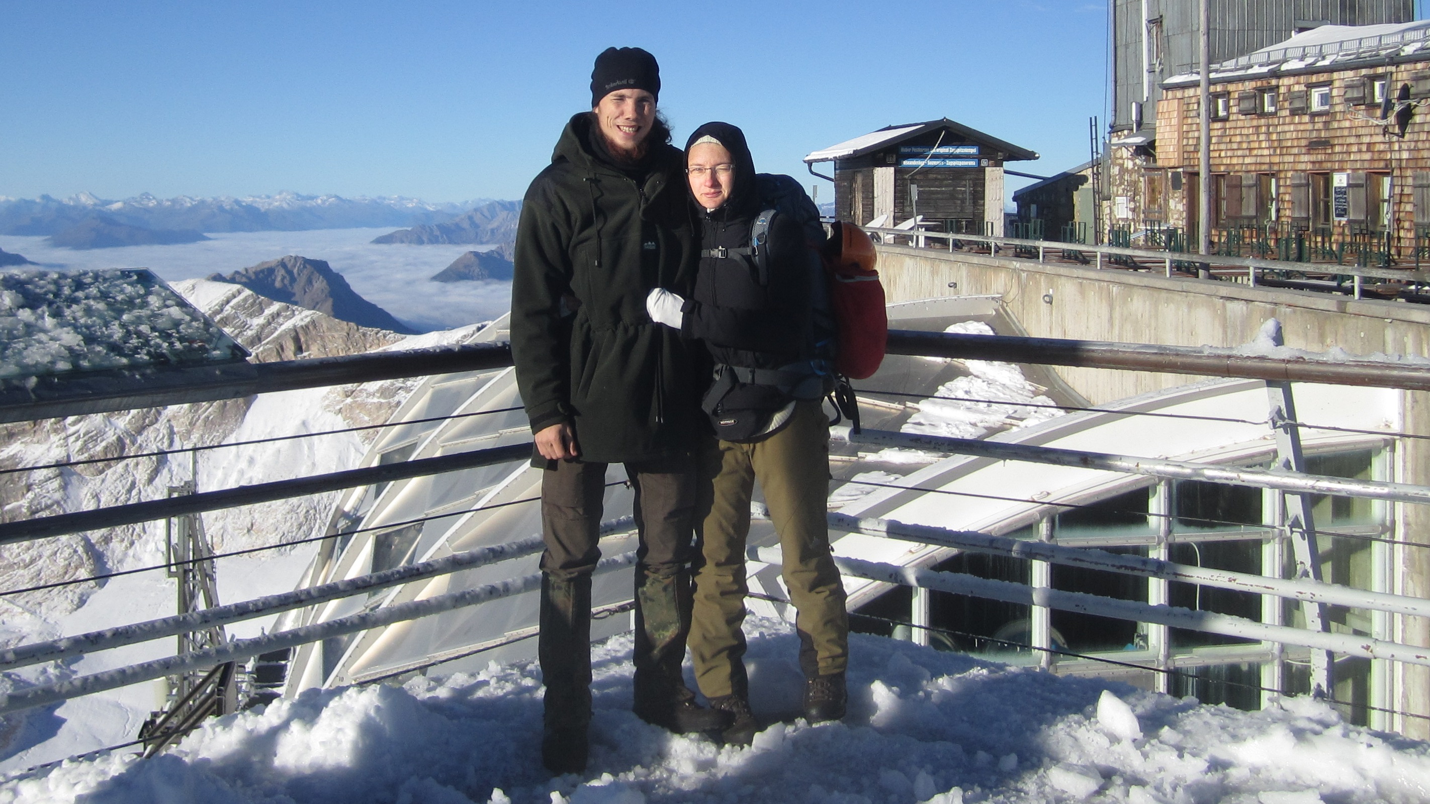 auf der Zugspitze im September