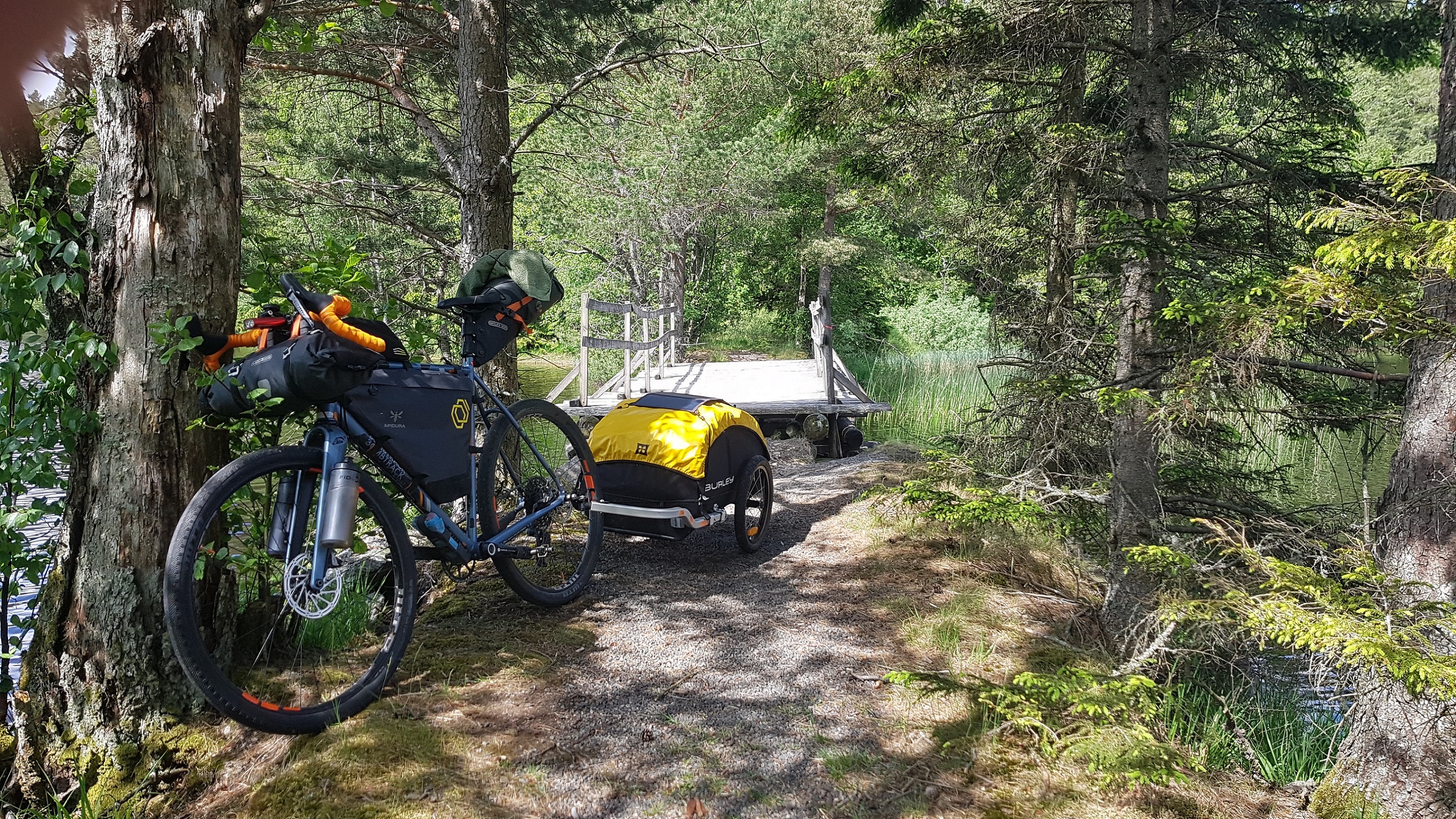 auf 2 Monate Radtour durch Schweden