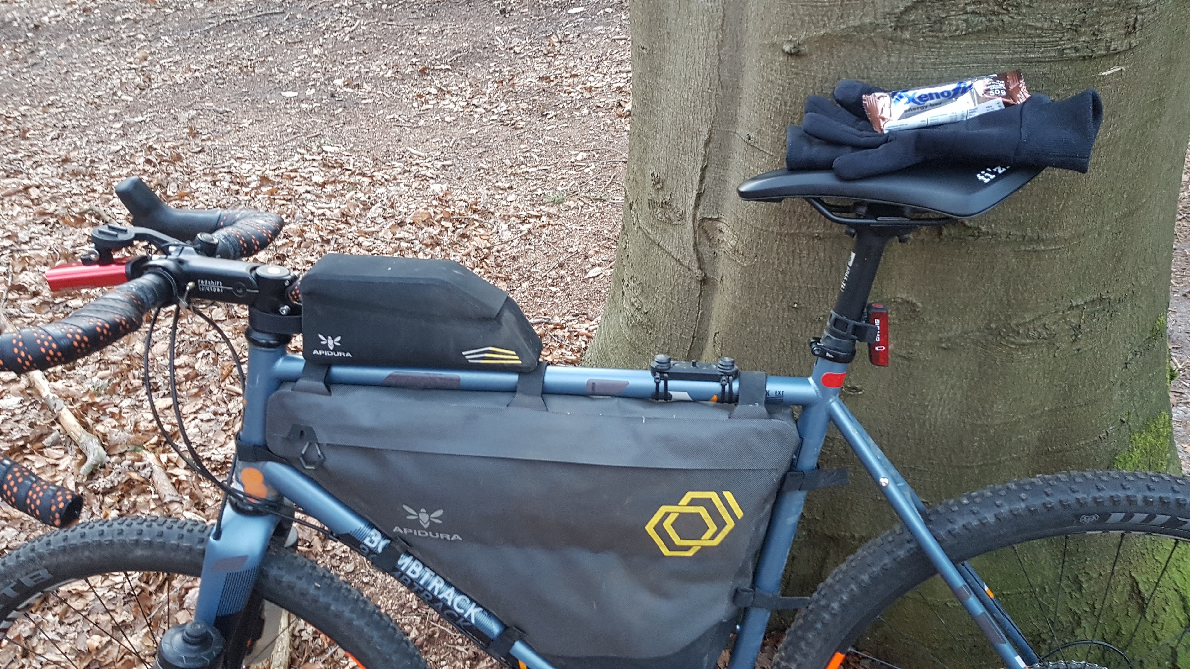 auf Gravel-Bike-Tour