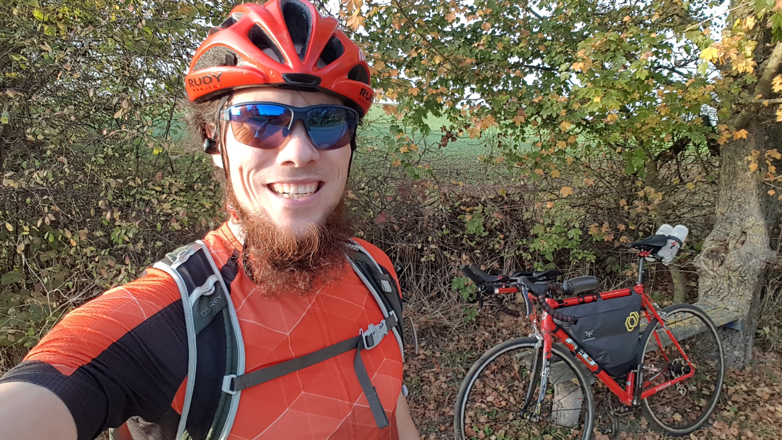 Daniel auf Rennradtour