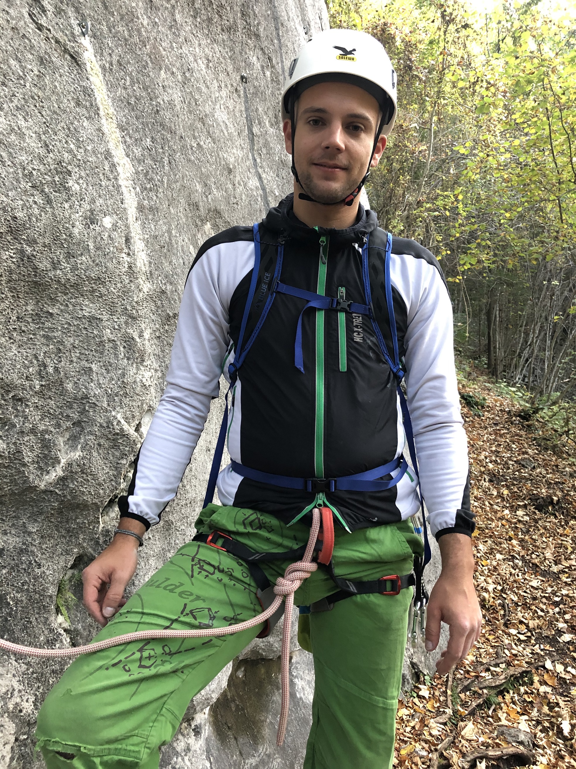 Klettern mit Rucksack 1