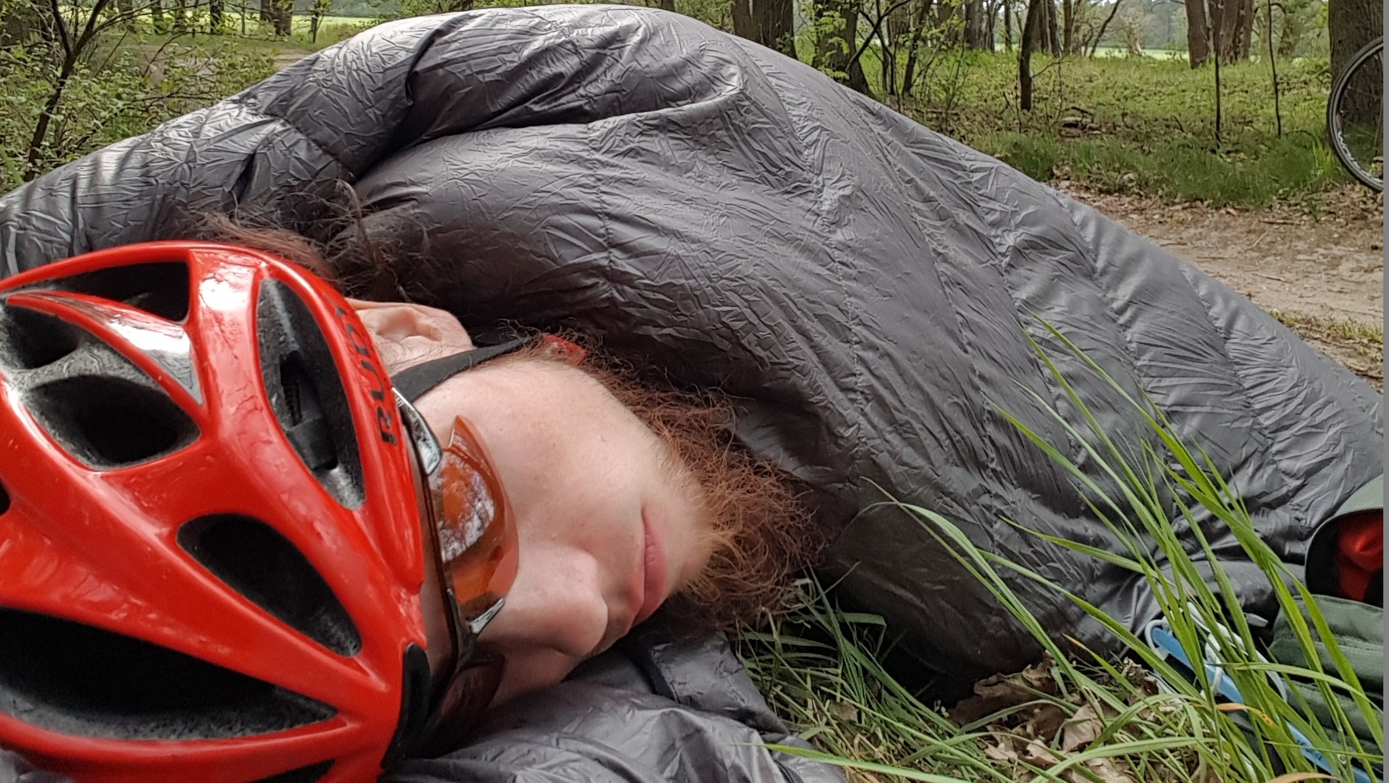 Pause auf 2-tägiger 600 km BikePackingTour
