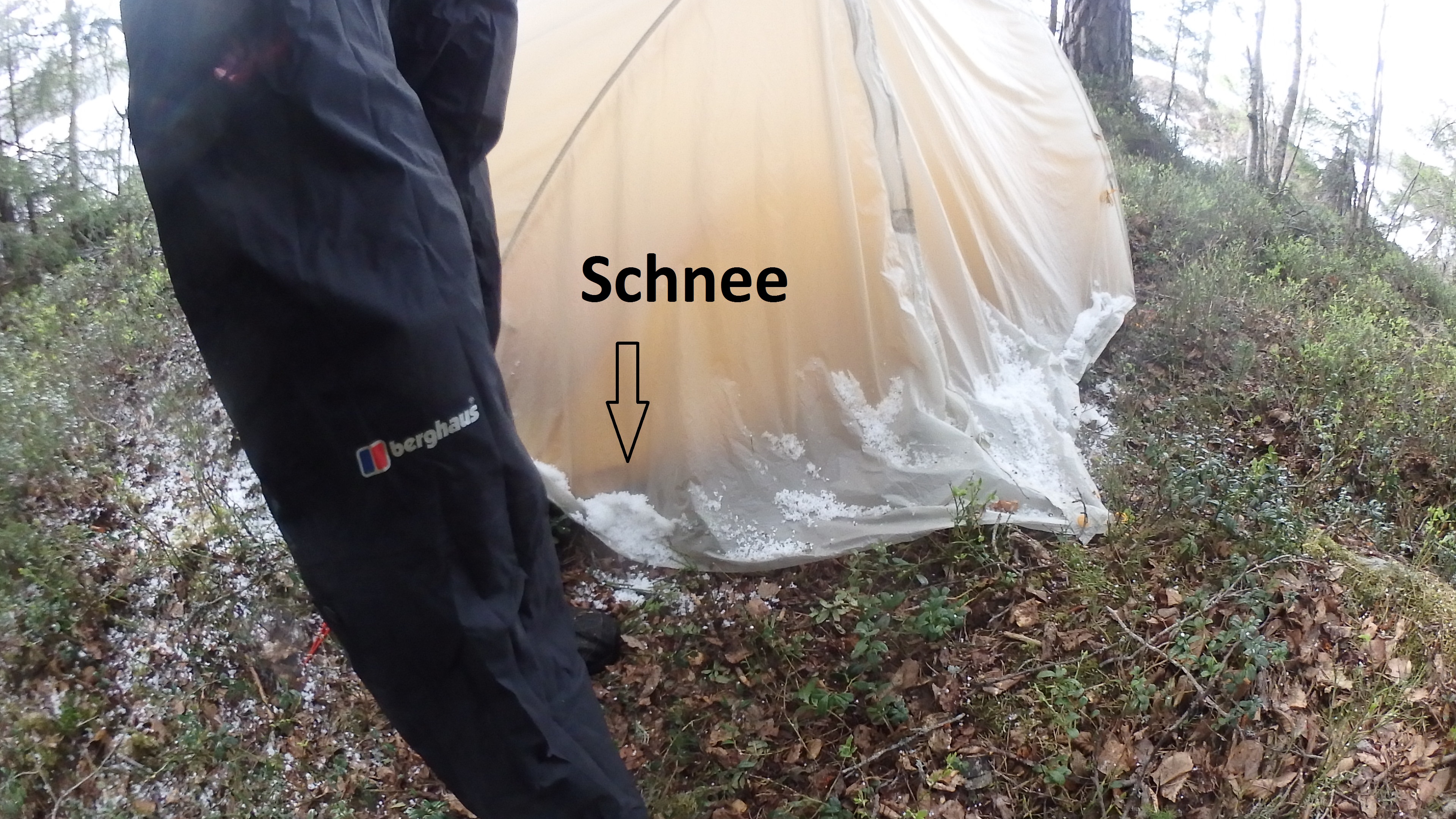 im Schnee/Hagel