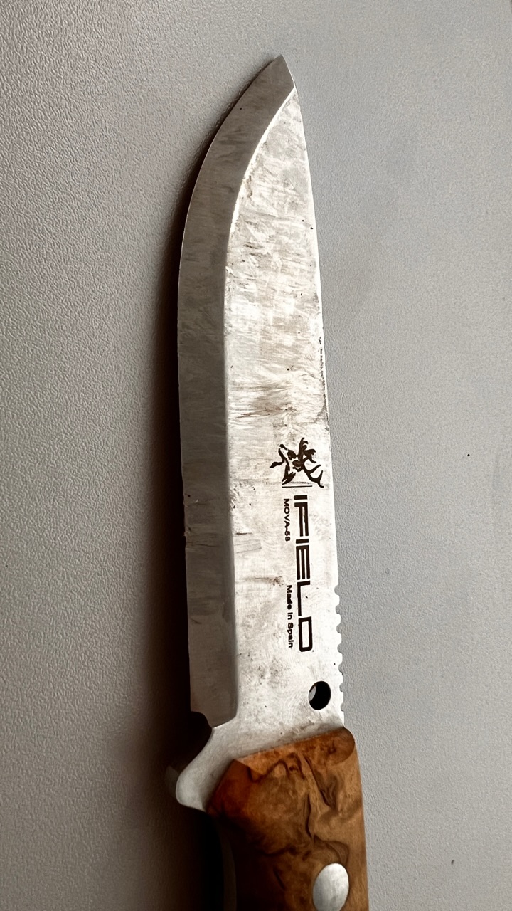 Klinge nach langer Benutzung