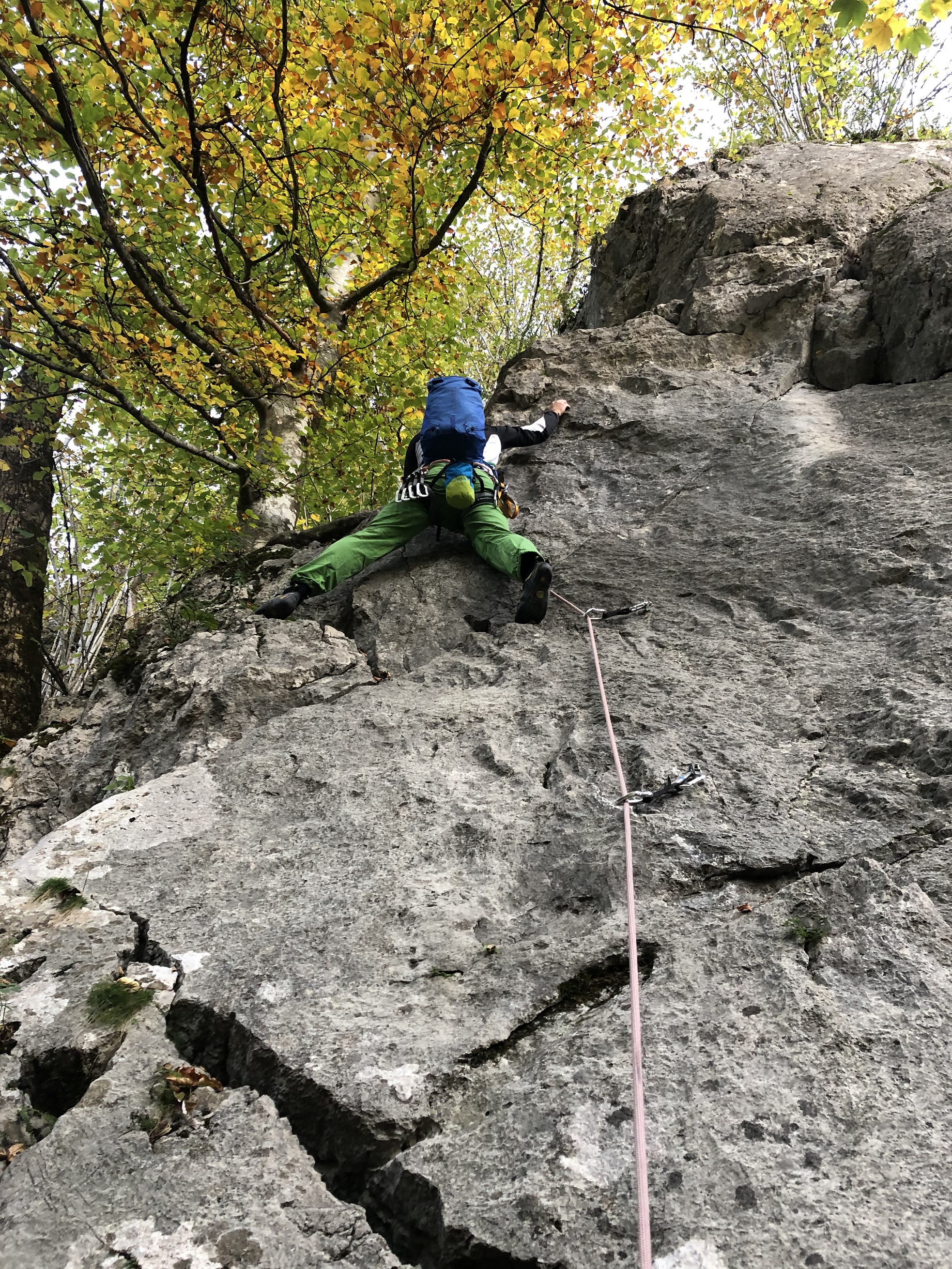 Klettern mit Rucksack 3