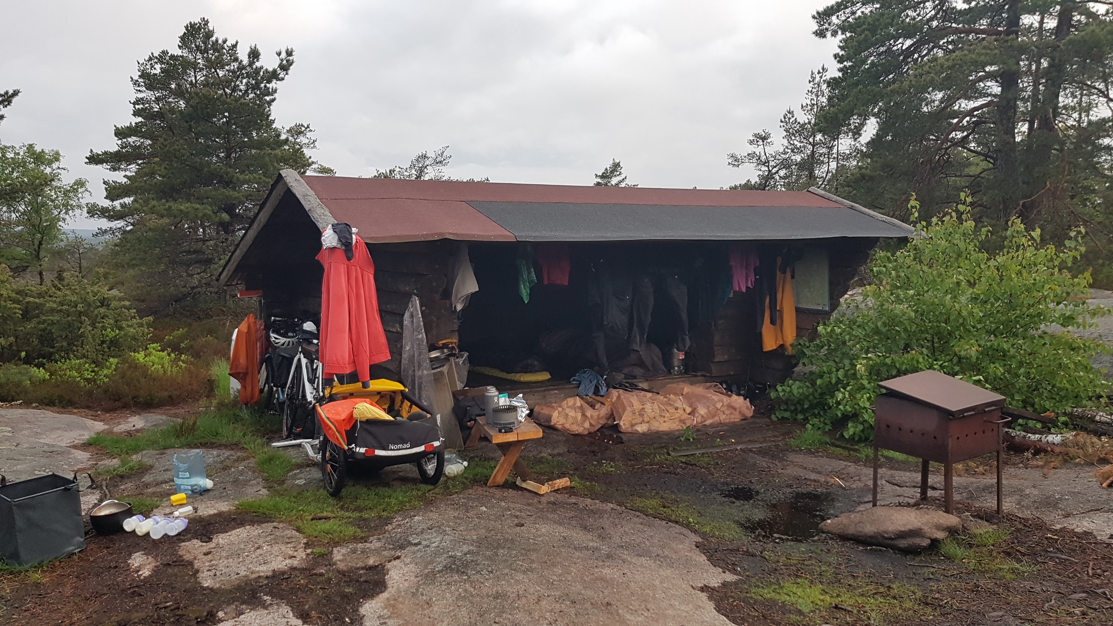 Hütte voll mit Kram