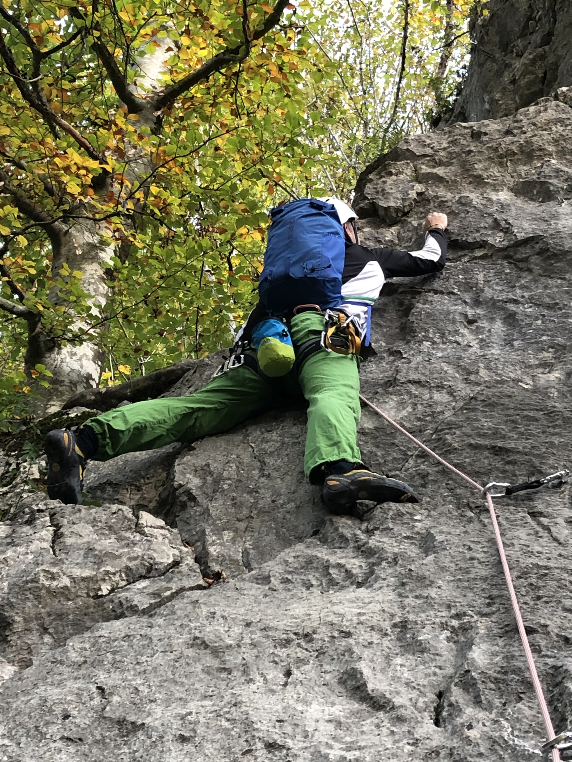 Klettern mit Rucksack 4