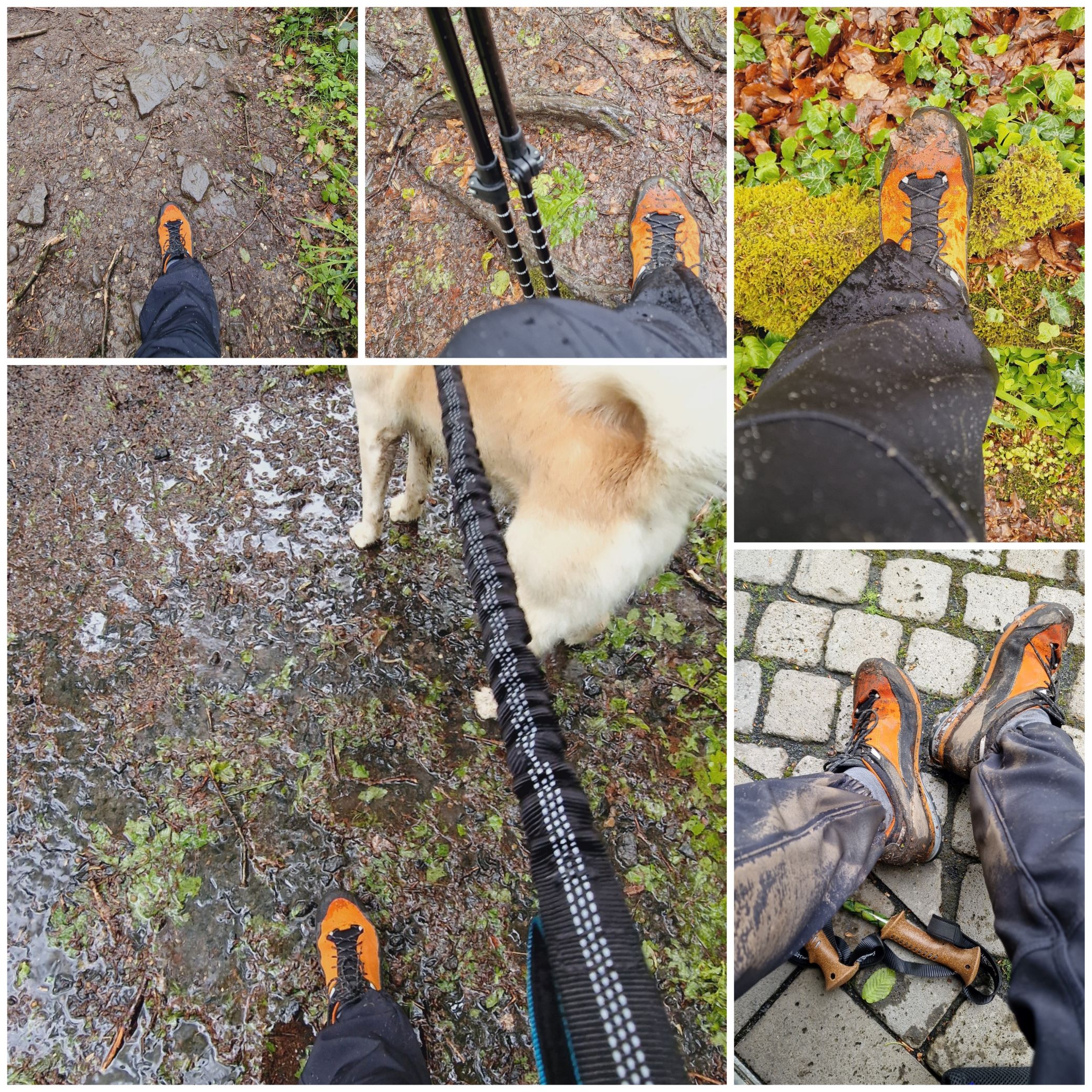 16km bei Regen, Sonne, Graupelschauer und jede Menge Matsch
