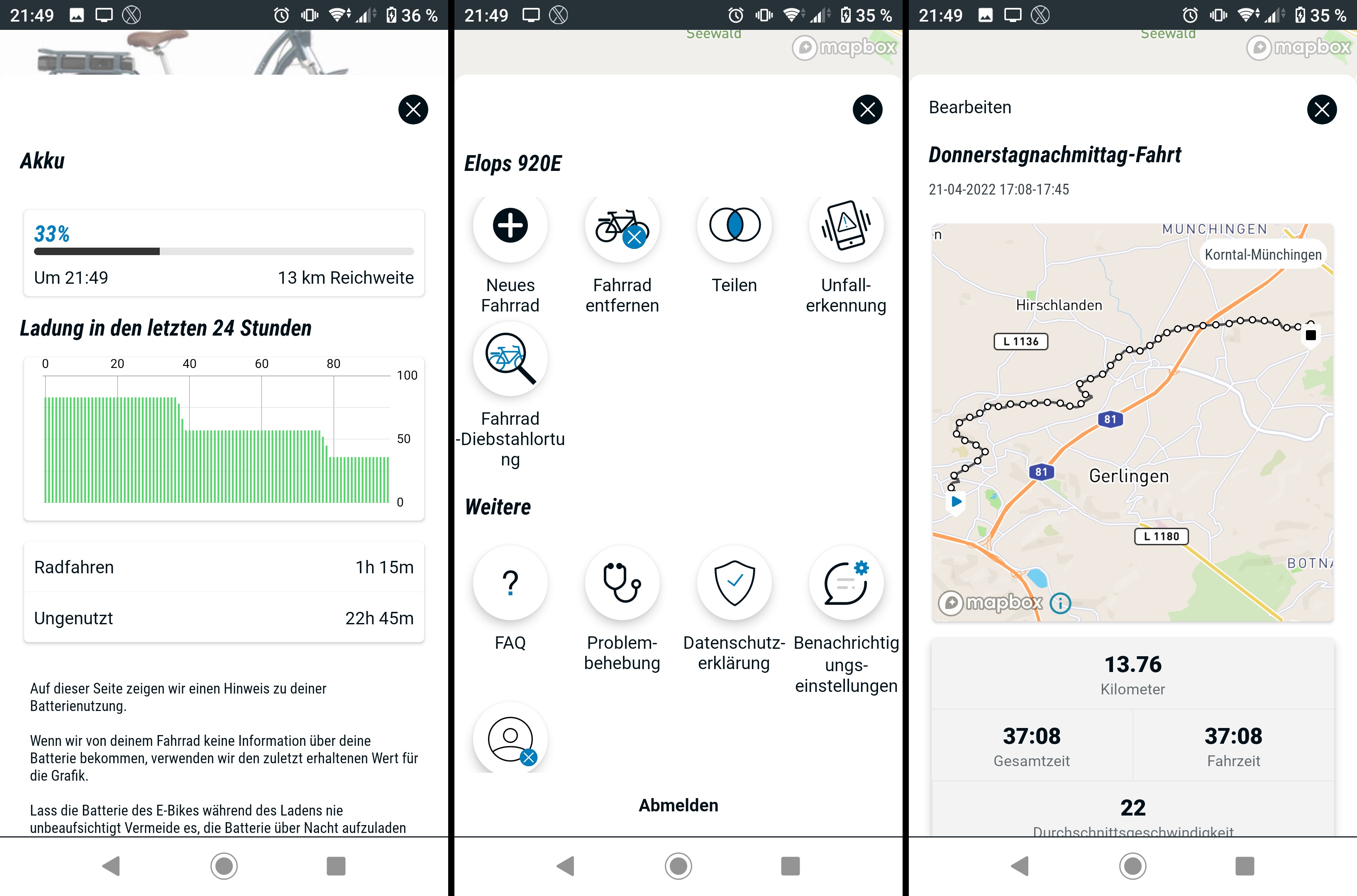 App-Oberflächen 1