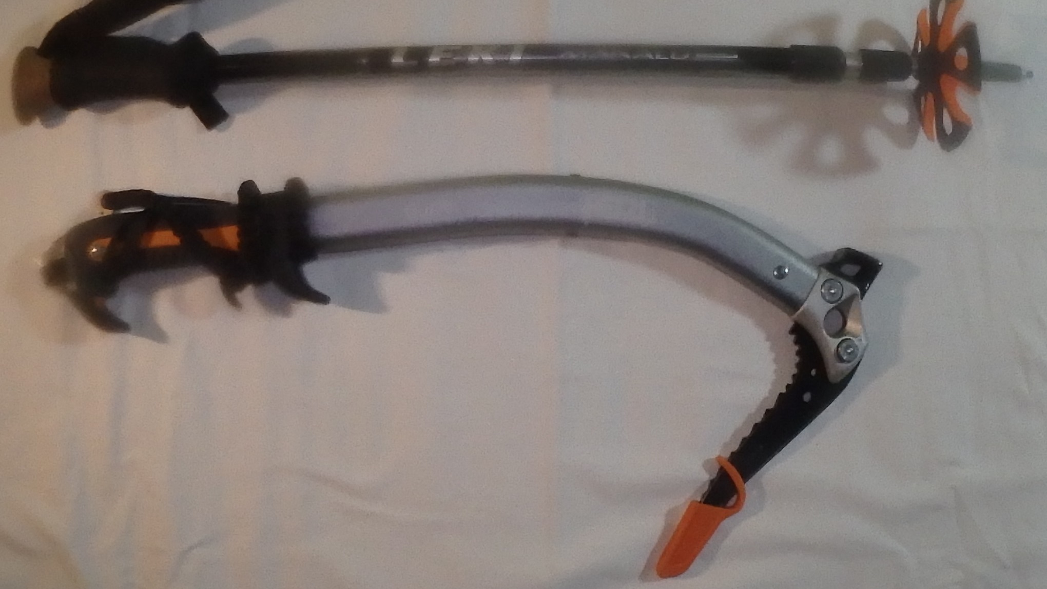 Größenvergleich m Wanderstock