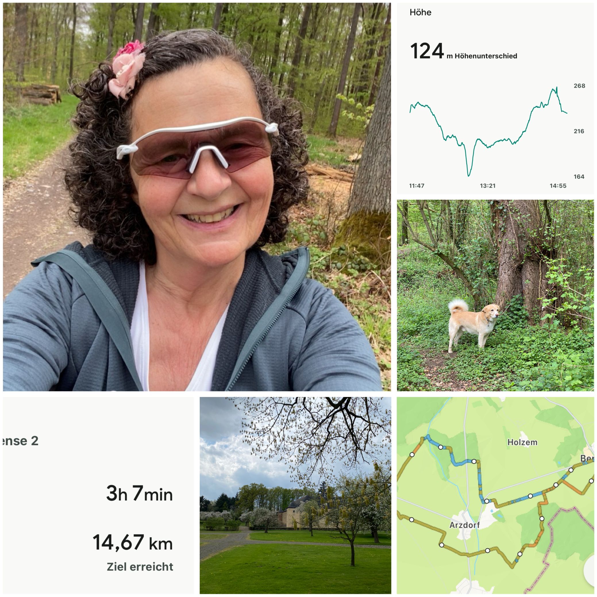Jeden Tag mit dem Hund viele Kilometer in der Natur unterwegs, egal wie das Wetter ist. 