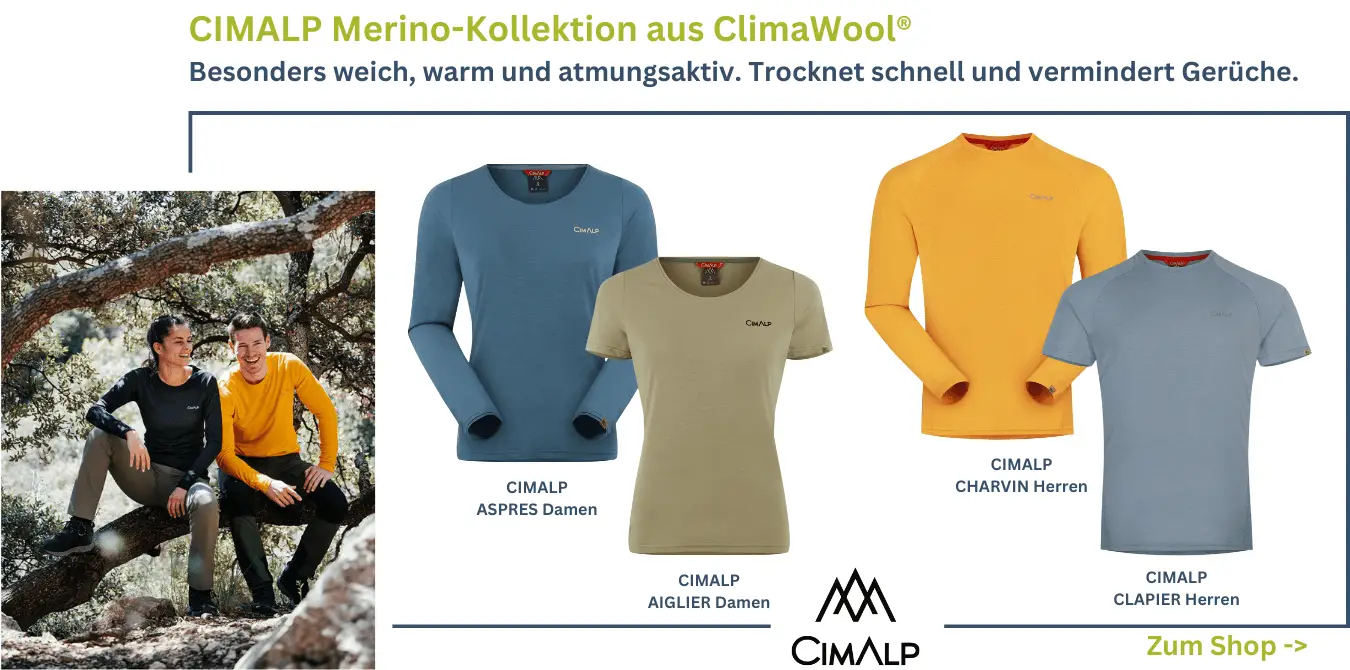 Cimalp aus ClimaWool geruchsfrei kratzfrei Funktionsunterwäsche