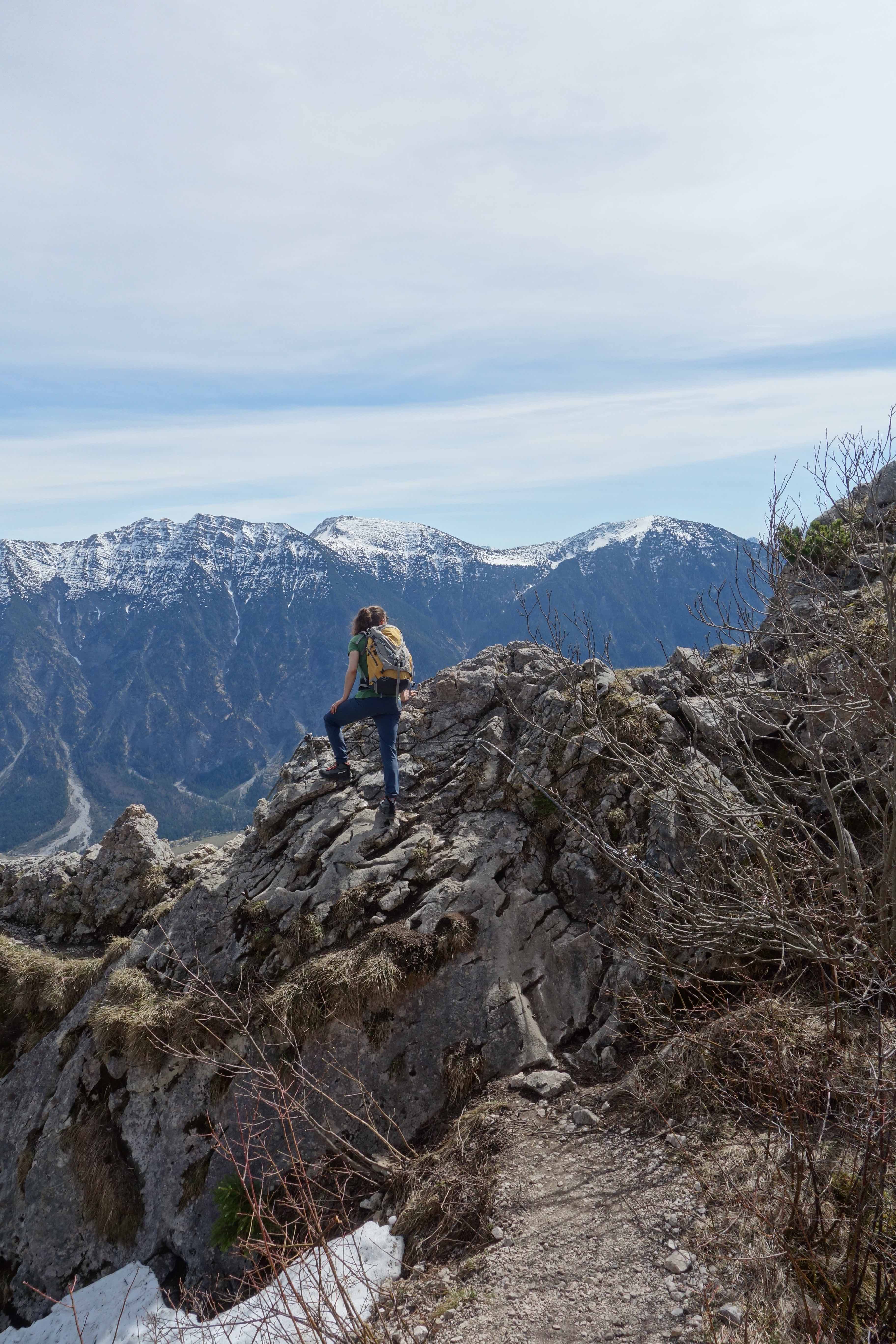 Im Klettersteig mit dem Schuh