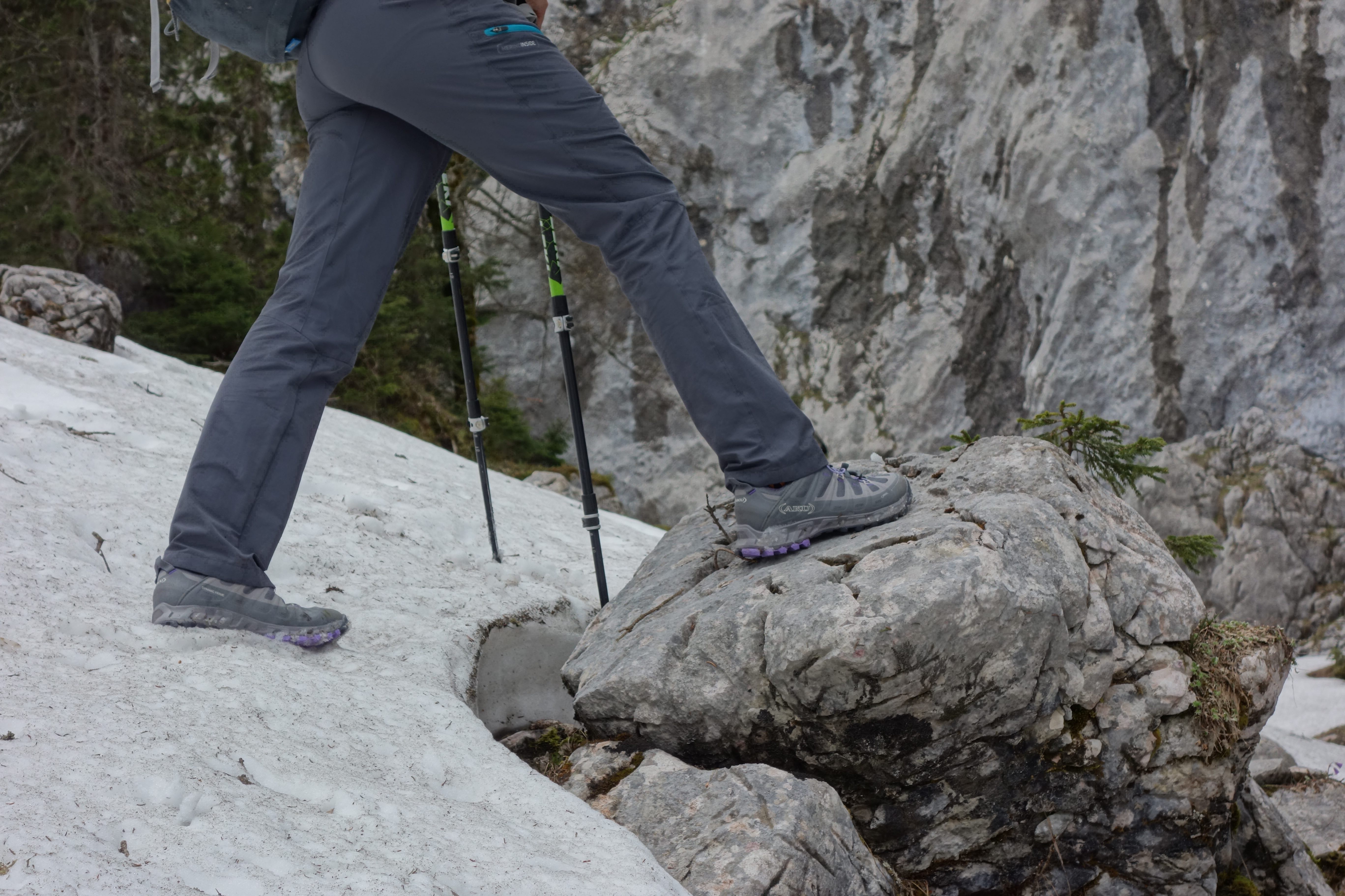 Praxistest im Schnee und auf Fels
