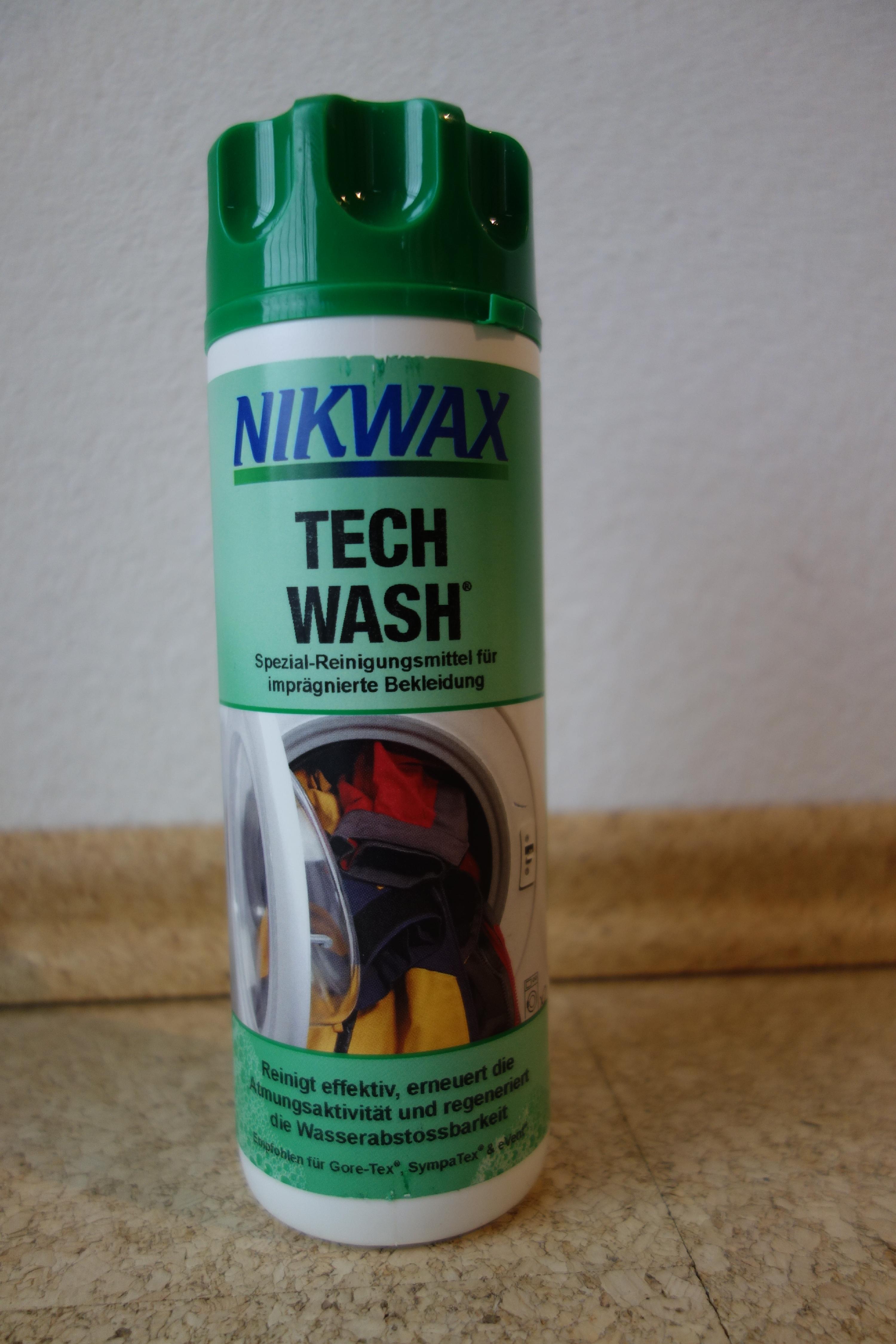 Die Verpackung des Waschmittels