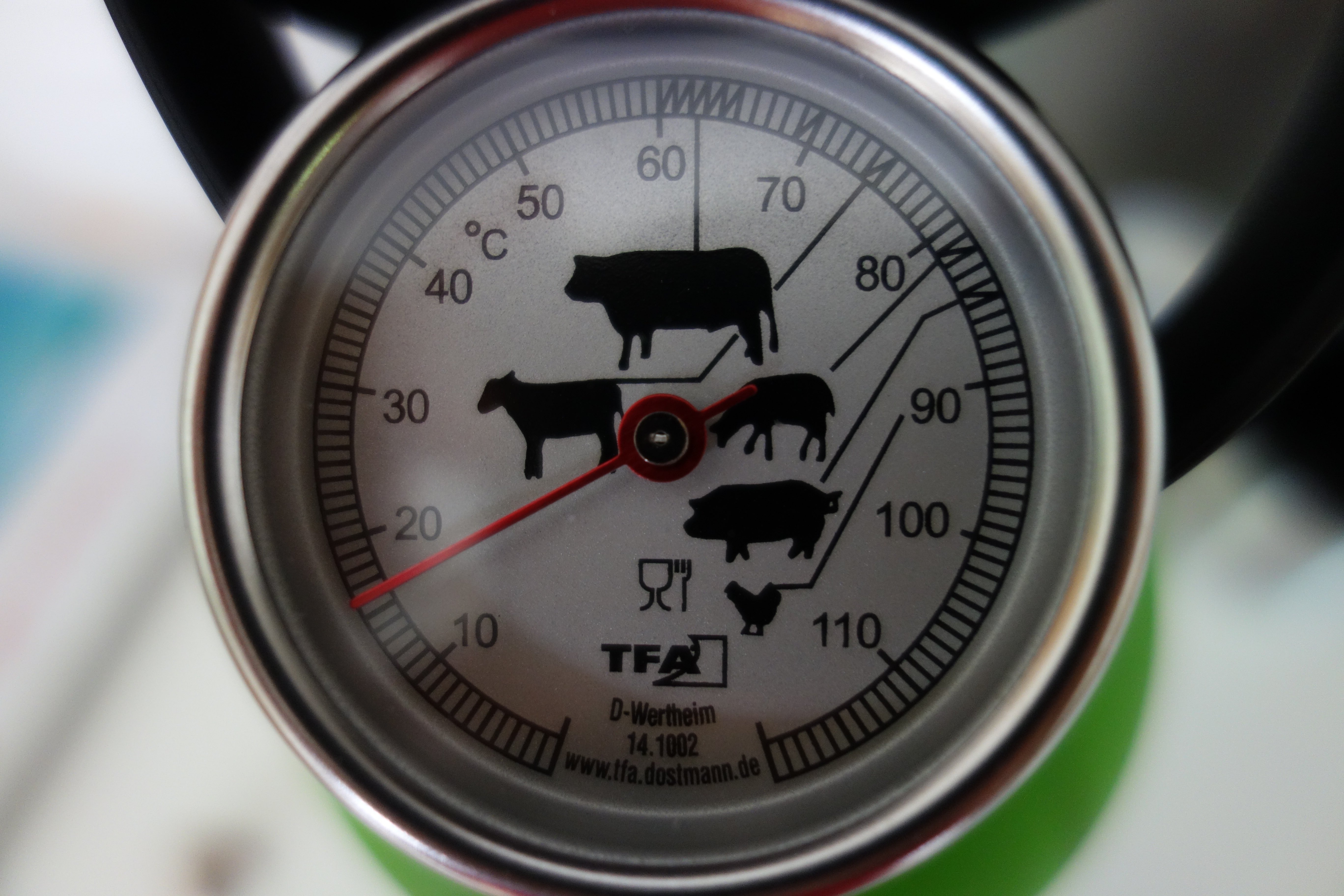 Temperatur am Ende des Tests: 16 Grad