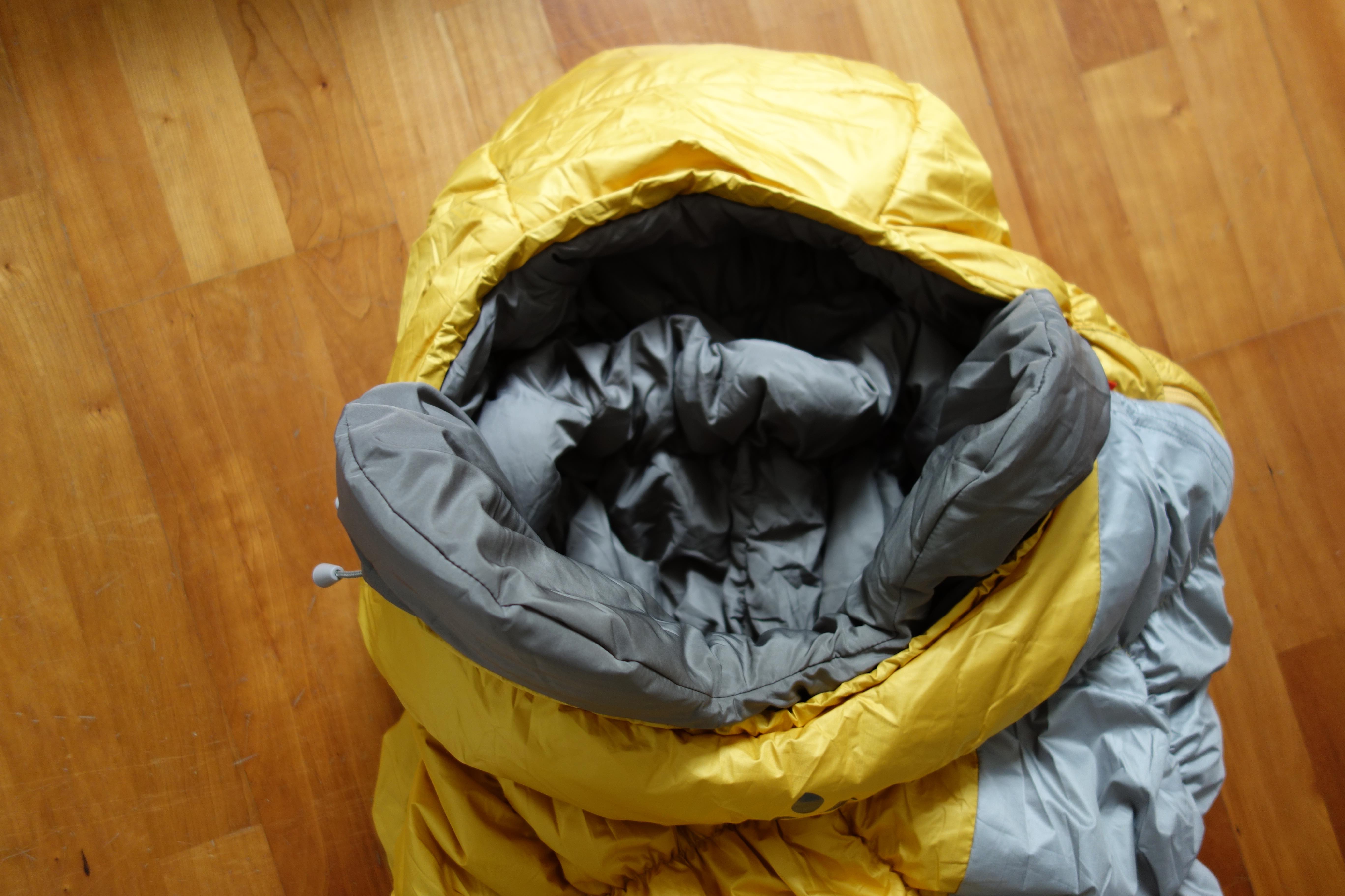 Der Wärmekragen herausgeklappt von Innen